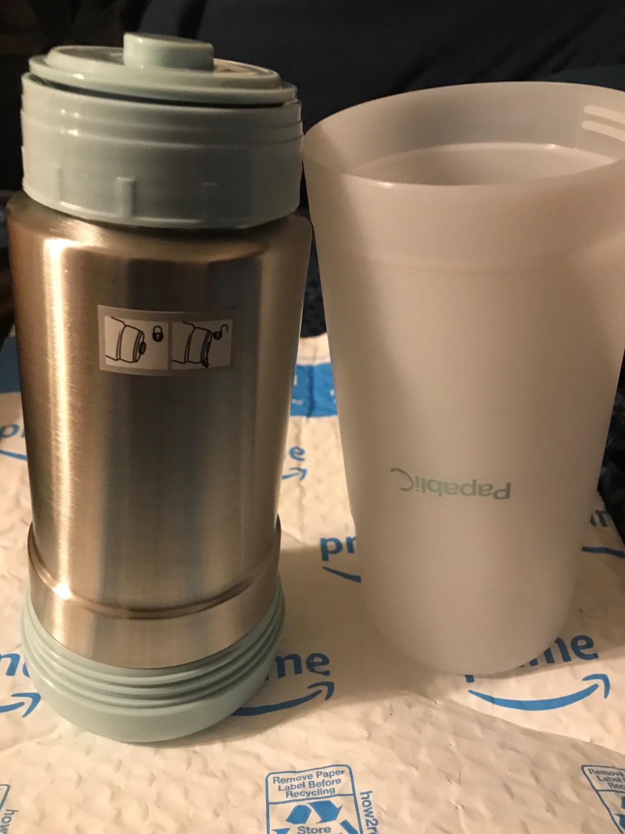 Papablic Portable Travel Baby Bottle Warmer Plus, 18 oz Large Capacity Stainless Steel Bottle Warmer, Safe & Easy to Clean customer photo 2