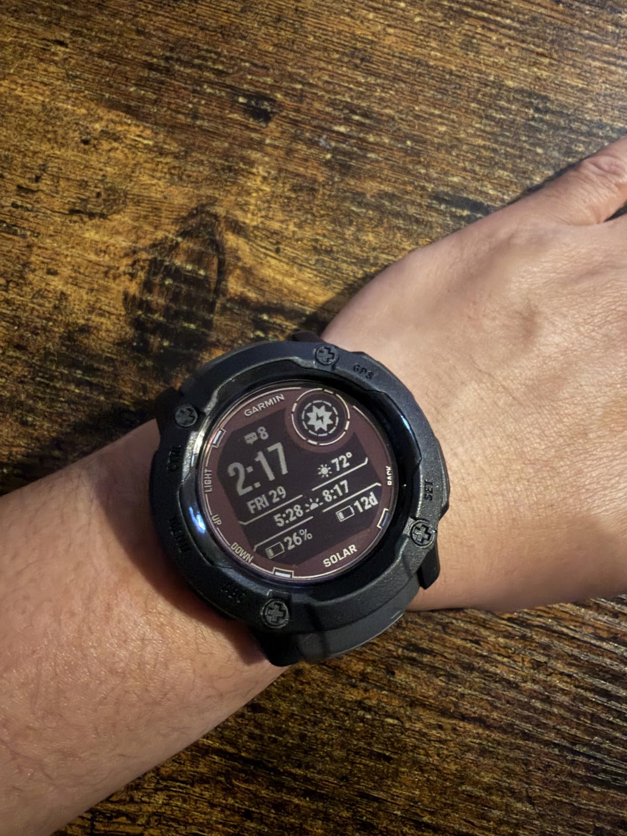 Garmin Instinct 2X Solar, Rugged GPS Smartwatch, Built-in Flashlight, Solar Charging Capability, Multi-Band GNSS, Graphite customer photo 1