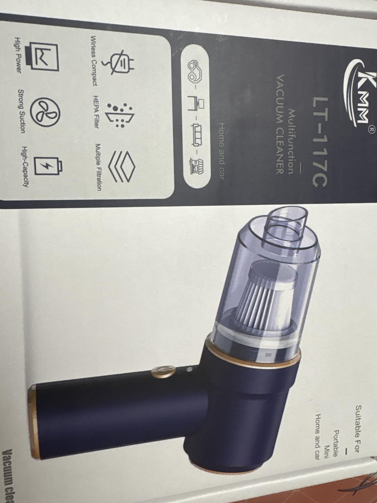 KMM Handheld Car Vacuum Cleaner, Hand Held Vacuum Cleaner and Air Duster customer photo 2