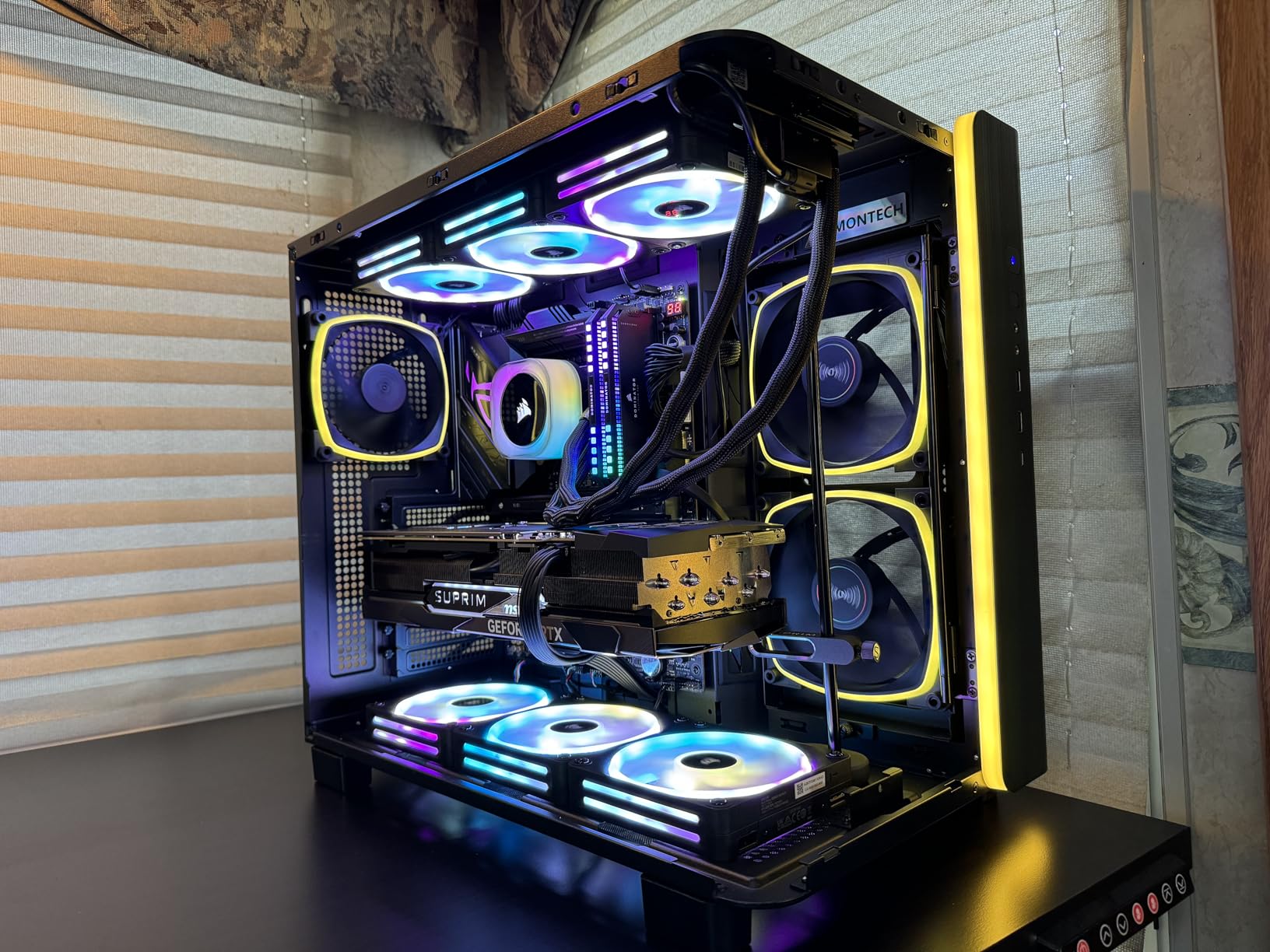 Corsair HX1000i Fully Modular Ultra-Low Noise ATX Power Supply - ATX 3.1 & PCIe 5.1 Compliant - Fluid Dynamic Bearing Fan - CORSAIR iCUE Software Compatible - 80 Plus Platinum Efficiency - Black customer photo 2
