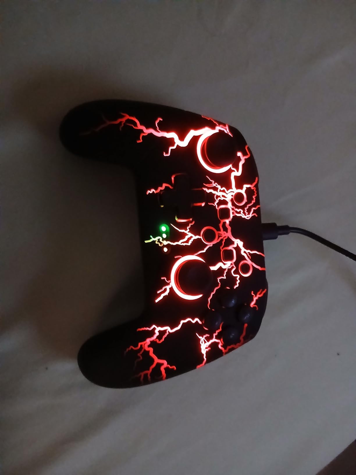 Switch Controllers Compatible with Switch/Lite/OLED/PC Windows, Programmable RGB Lightning LED, Wireless Pro Controller with One Key Pairing/Wake Up/Turbo/Vibration customer photo 1