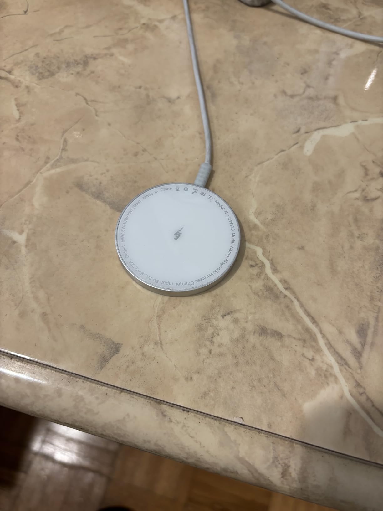 for MagSafe Charger: Magnetic Wireless Charging Pad for iPhone 17 16 15 14 13 12 Series & AirPods 4-2 Pro, Strong Magnet, Aluminum Alloy, USB-C/A Ports, Ultra-Thin & Portable, Ideal for Desk & Bedside customer photo 1