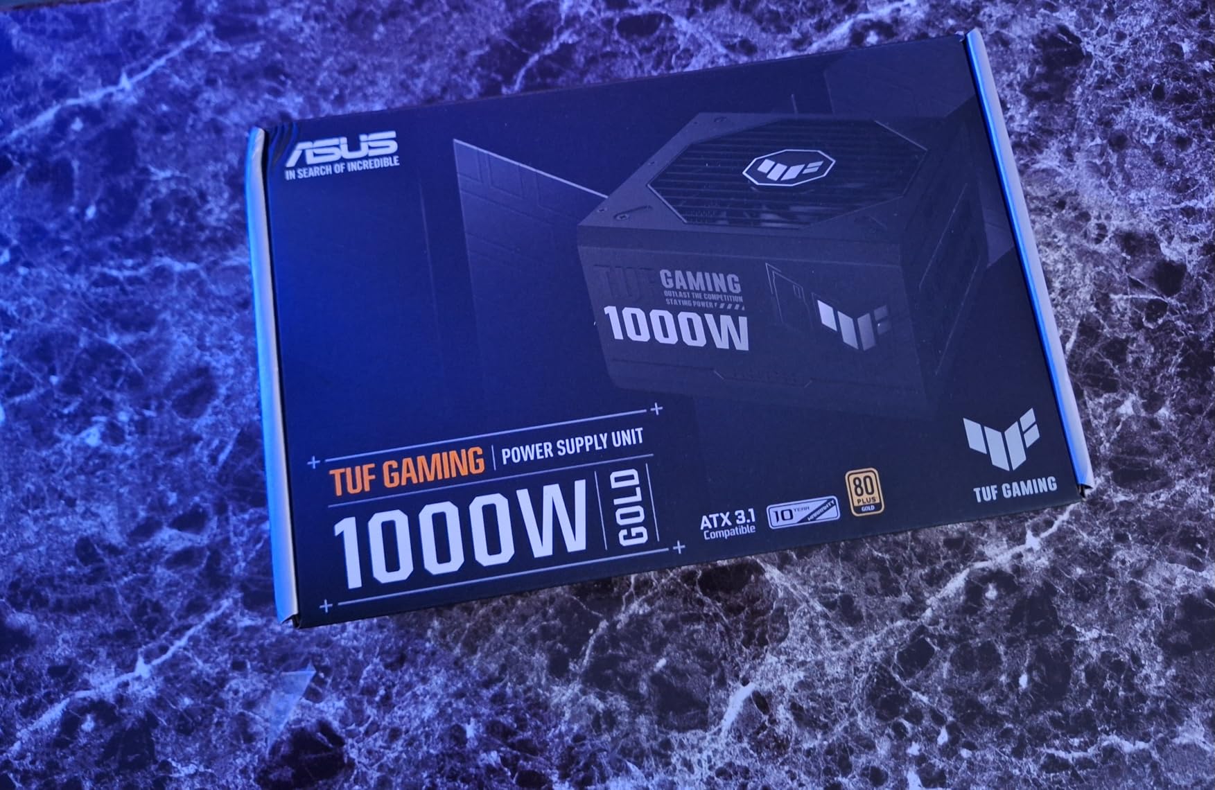 ASUS TUF Gaming 1000W Gold (1000 Watt, ATX 3.1 Compatible Fully Modular Power Supply, 80+ Gold Certified, Military-Grade Components, Dual Ball Bearing, Axial-tech Fan, PCB Coating, 10 Year Warranty) customer photo 2