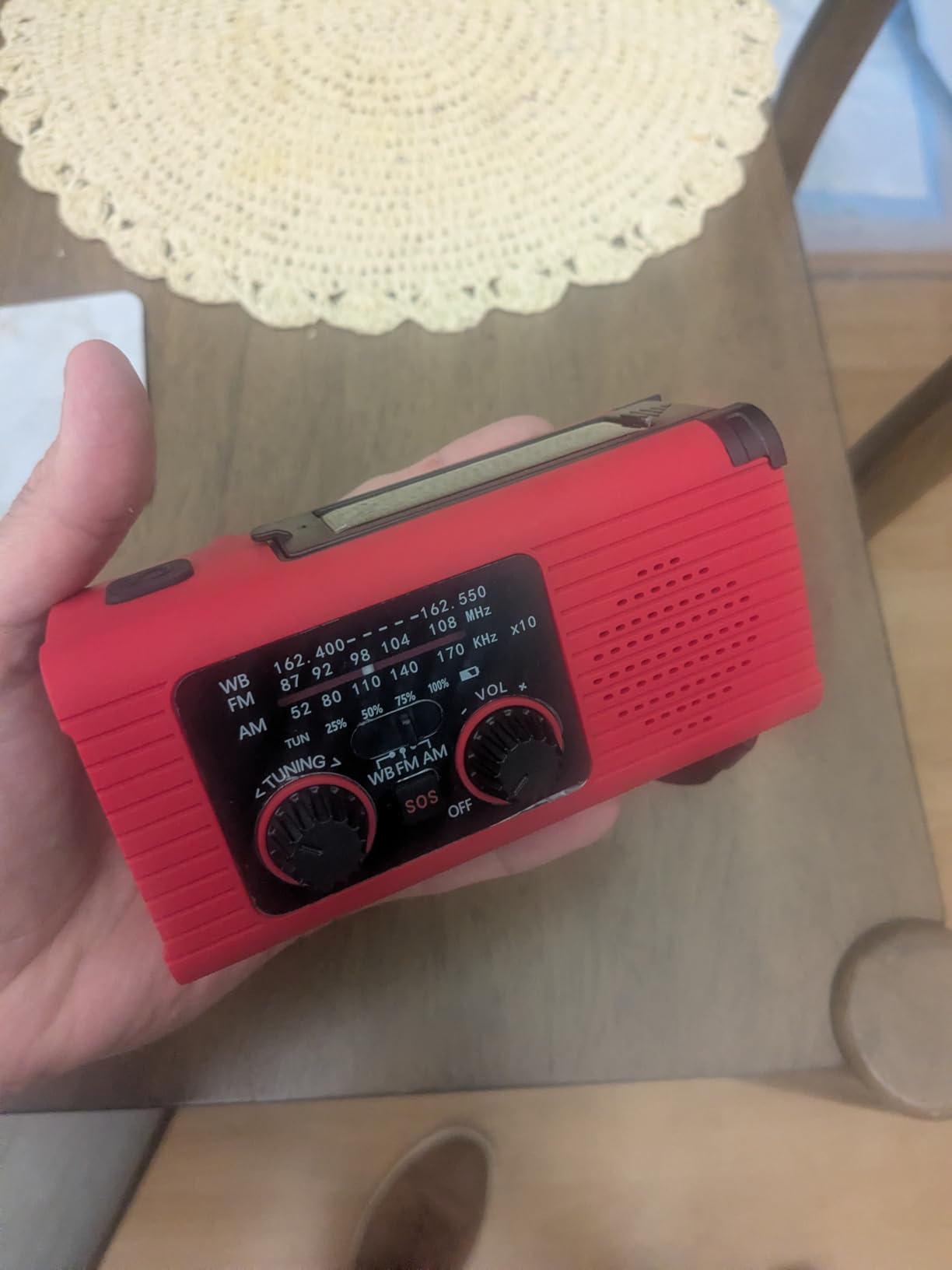 NITIGO Emergency Weather Radio, 4000mAh NOAA Weather Radio Solar Charging customer photo 1
