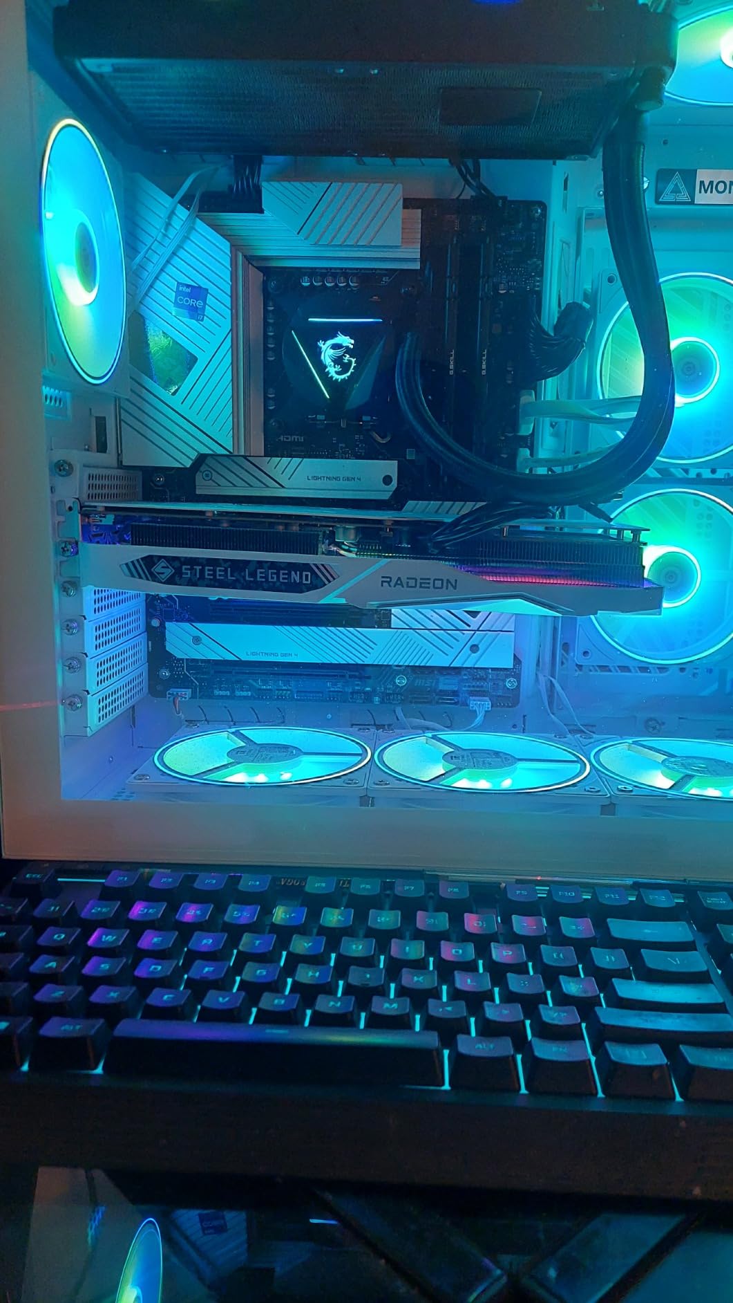 ASRock AMD Radeon RX 7600 Steel Legend 8GB OC GDDR6 128-bit 0dB Silent Cooling Graphics Card DisplayPort 7680 x 4320 HDMI 18 Gbps 3 Fans PCI Express 4 customer photo 2