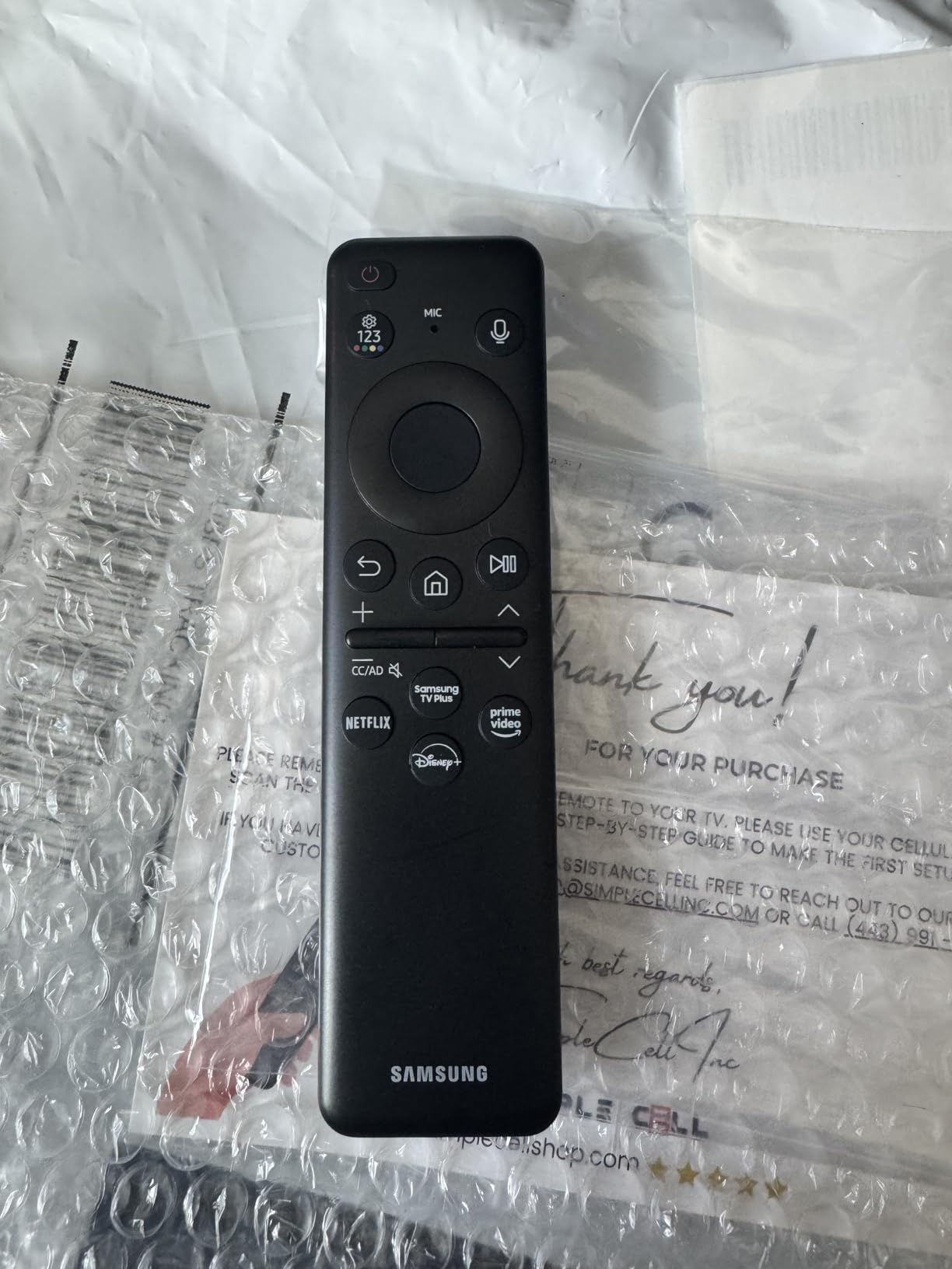 Samsung Original Solar Voice Remote Control Replacement Compatible with Neo QLED 8K HDR Smart TVs (BN59-01432A) (Renewed) customer photo 1