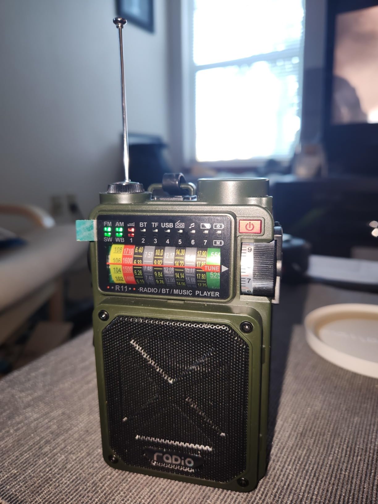 Portable Shortwave Radio with NOAA/SW/AM/FM, for Camping & Home | Bluetooth Speaker,TF Playback,Solar Powered,Hand Crank,Flashlight,SOS Alarm,Weather Alert,Phone Charger customer photo 2