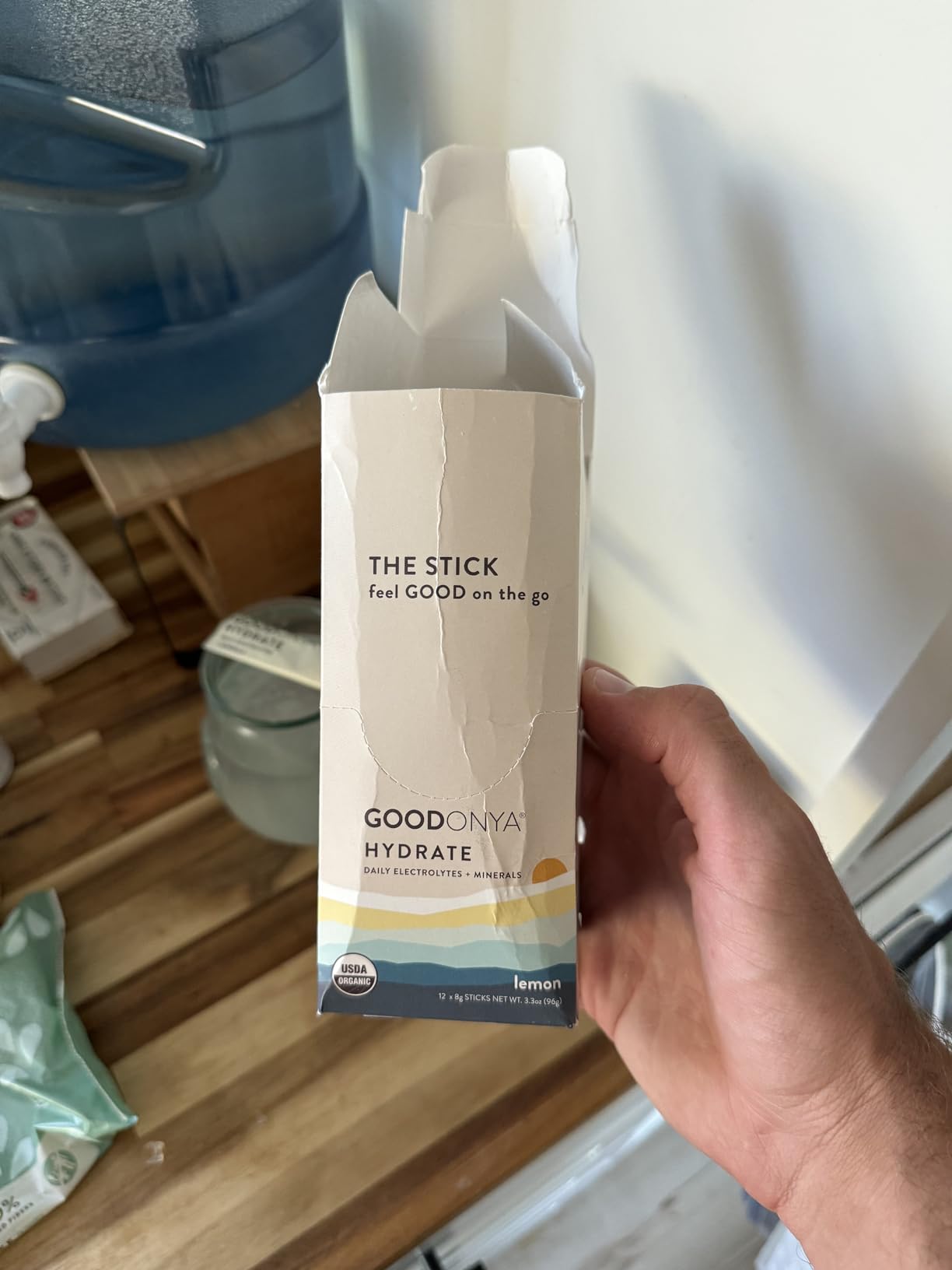 GOODONYA Organic Hydration Electrolyte Drink Mix, Certified Organic Hydration Powder, Non-GMO, Biochecked Glyphosate Free, Low Sugar, Lemonade Flavor, No Artificial Flavors, 12 Stick Packs customer photo 2