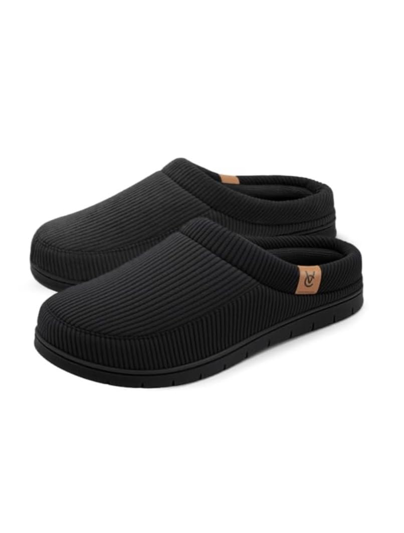 VeraCosy Men's Moccasin Slippers Comfy Soft Durable Slip-on Indoor Memory Foam House Shoes customer photo 1