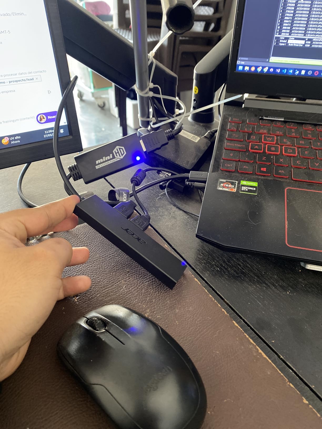 Acer USB Hub 4 Ports, Multiple USB 3.0 Hub, USBA Splitter for Laptop with Type C Power Port, Extender for A Port Laptop, PC, Desktop and More (2ft) customer photo 2