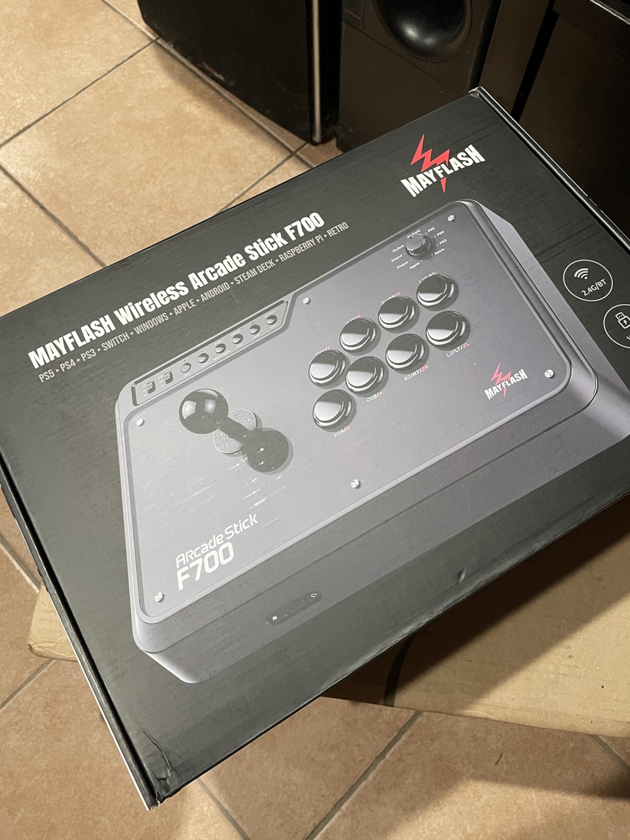 MAYFLASH Arcade Stick F700 for PS5, PS4, Switch, Switch 2, Windows, Apple, Android and more. Fight Stick Support Wireless Bluetooth, 2.4G Receiver and Wired Connection customer photo 2
