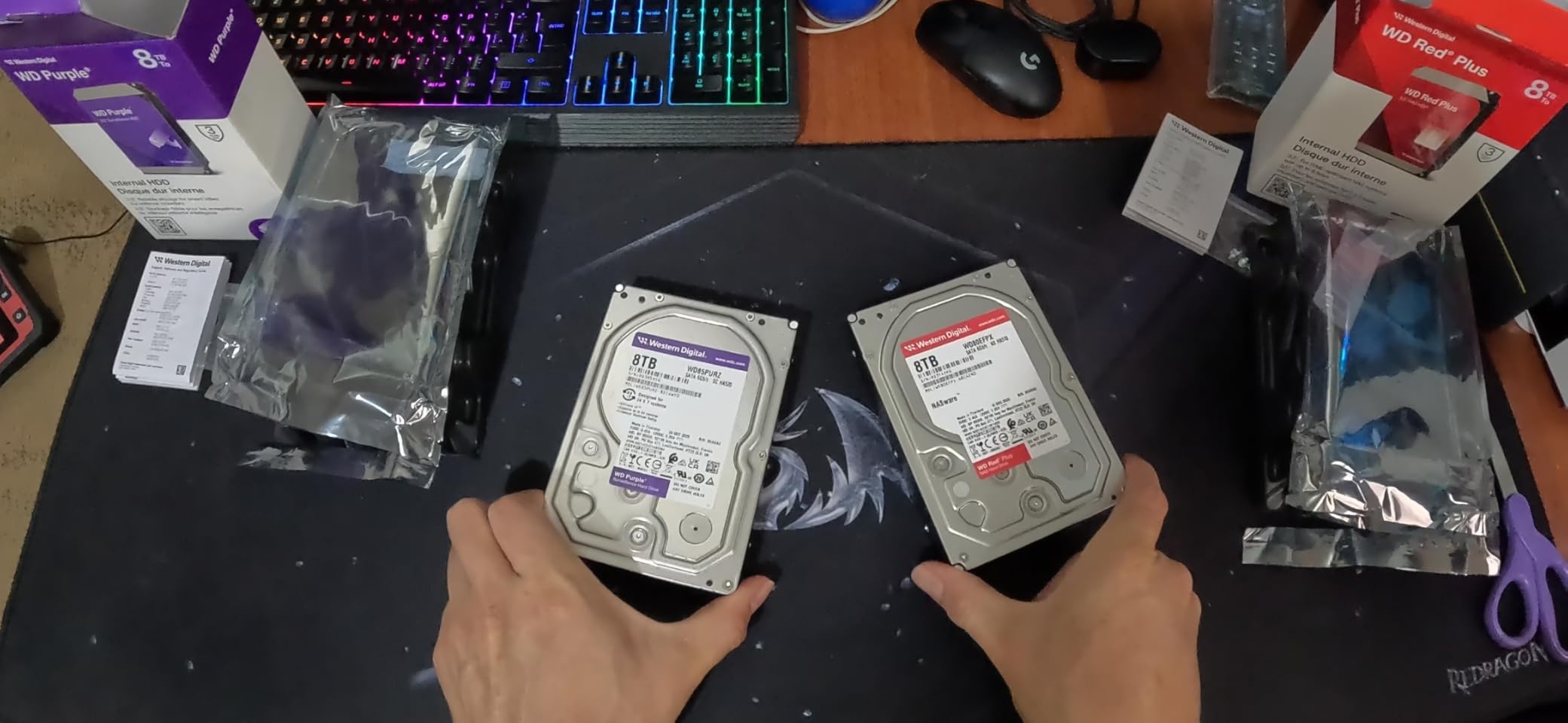 Western Digital 8TB WD Purple Surveillance Internal Hard Drive HDD - SATA 6 Gb/s, 256 MB Cache, 3.5