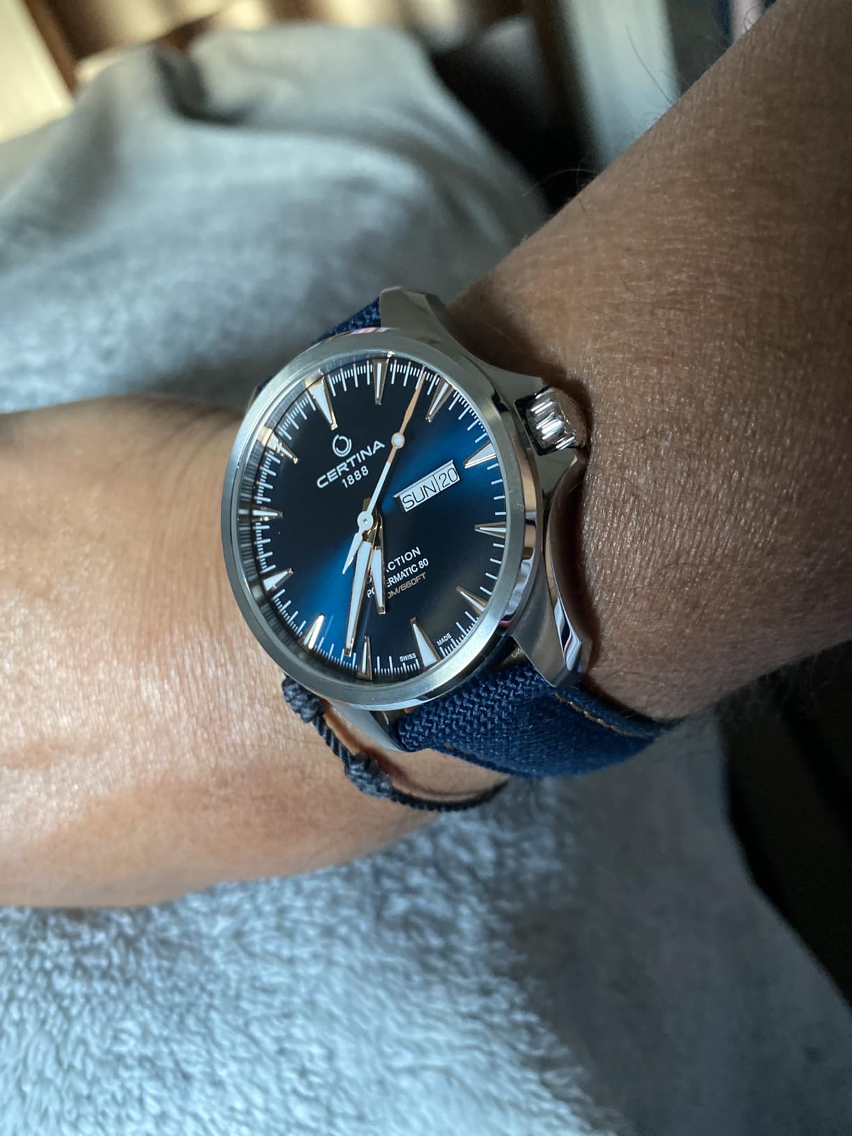 Certina DS Action Day-Date Powermatic 80 Stainless Steel Swiss Automatic Watch customer photo 1