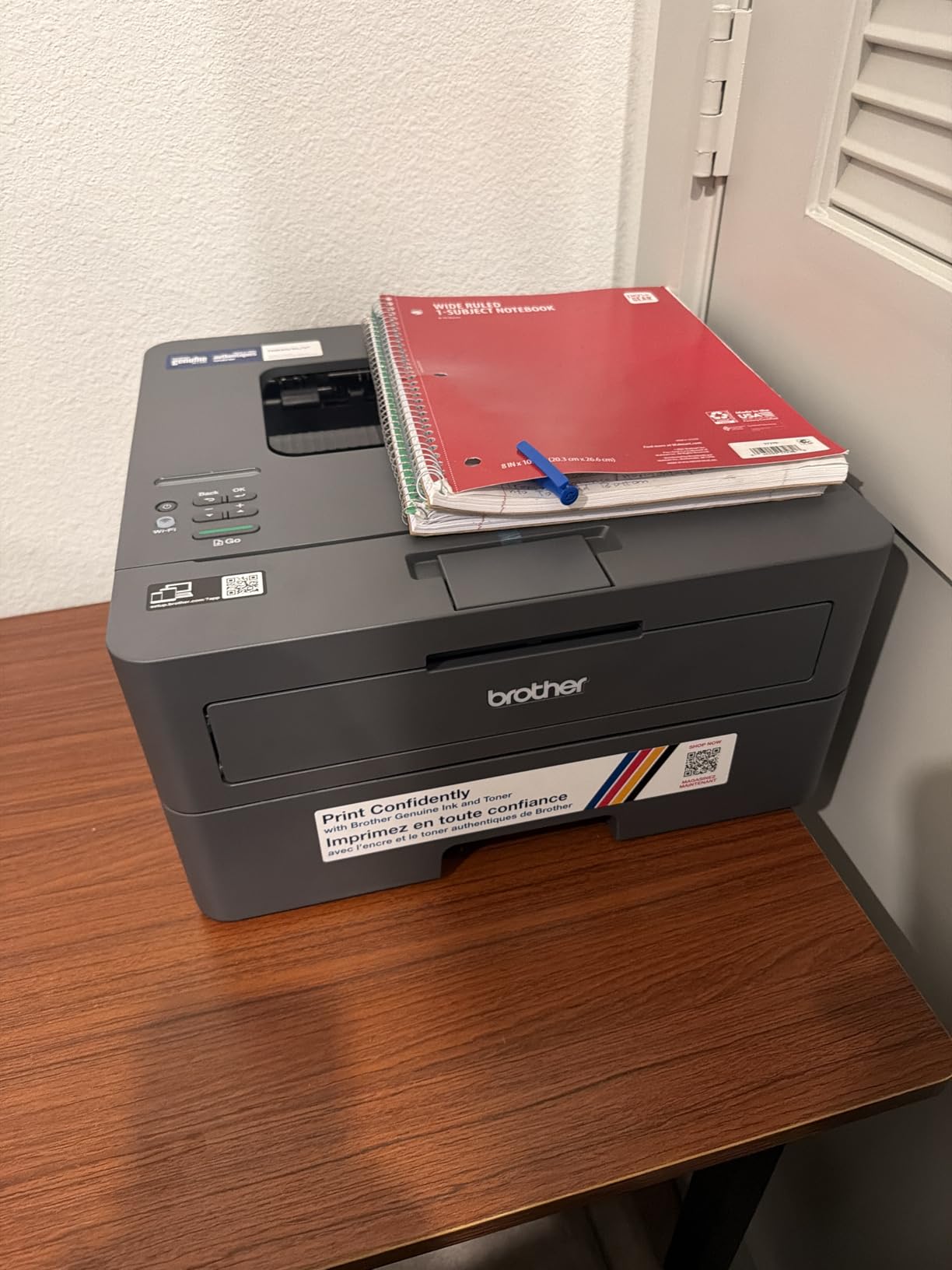 Brother HL-L2405W Wireless Compact Monochrome Laser Printer with Mobile Printing, Black & White Output | Includes Refresh Subscription Trial(1), Works with Alexa customer photo 1