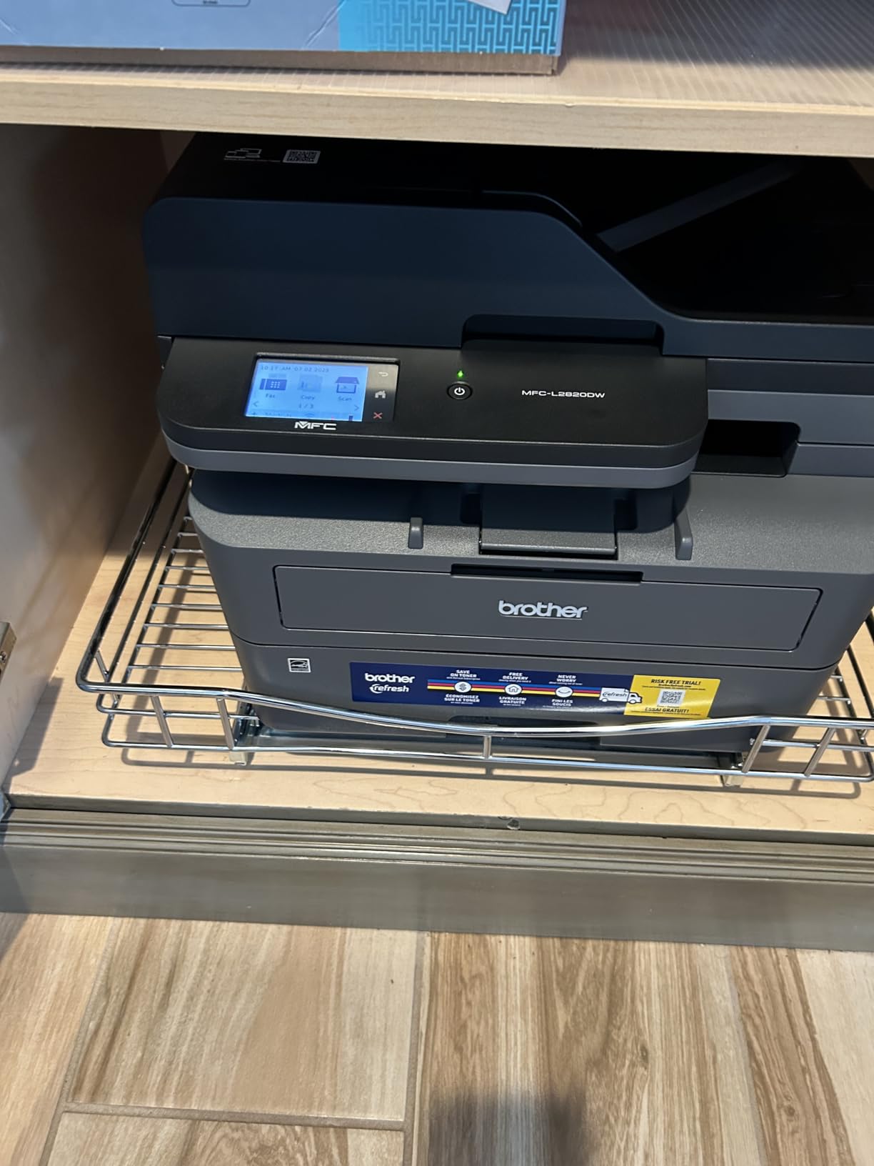 Brother MFC-L2820DW Wireless Compact Monochrome All-in-One Laser Printer with Copy, Scan and Fax, Duplex, Black & White | Includes Refresh Subscription Trial(1), Works with Alexa customer photo 1