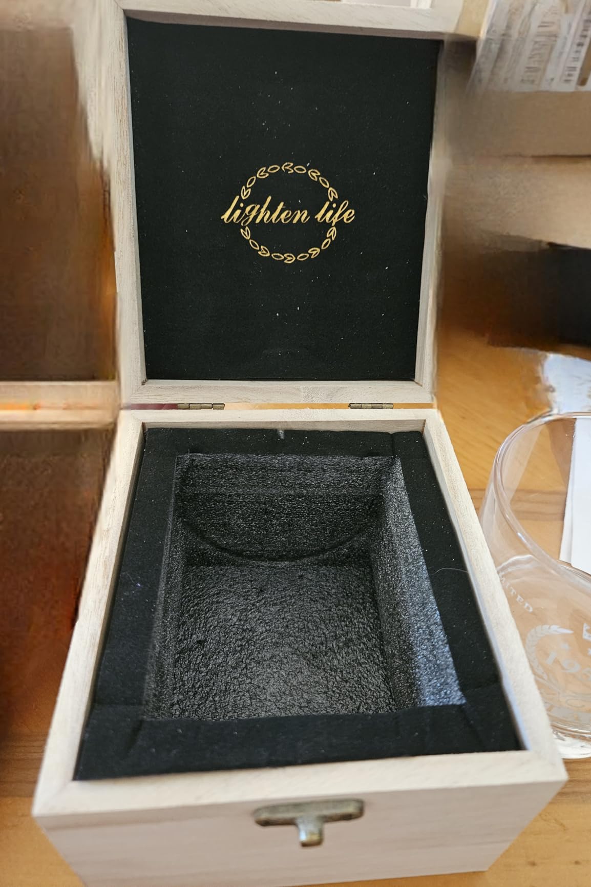 LIGHTEN LIFE 80th Birthday Gifts for Men 12 OZ, 1946 Whiskey Glass in Valued Wooden Box, Birthday Bourbon Glass for 80 Years Old Dad, Husband, Friend, 80th Bday Gift Ideas customer photo 2