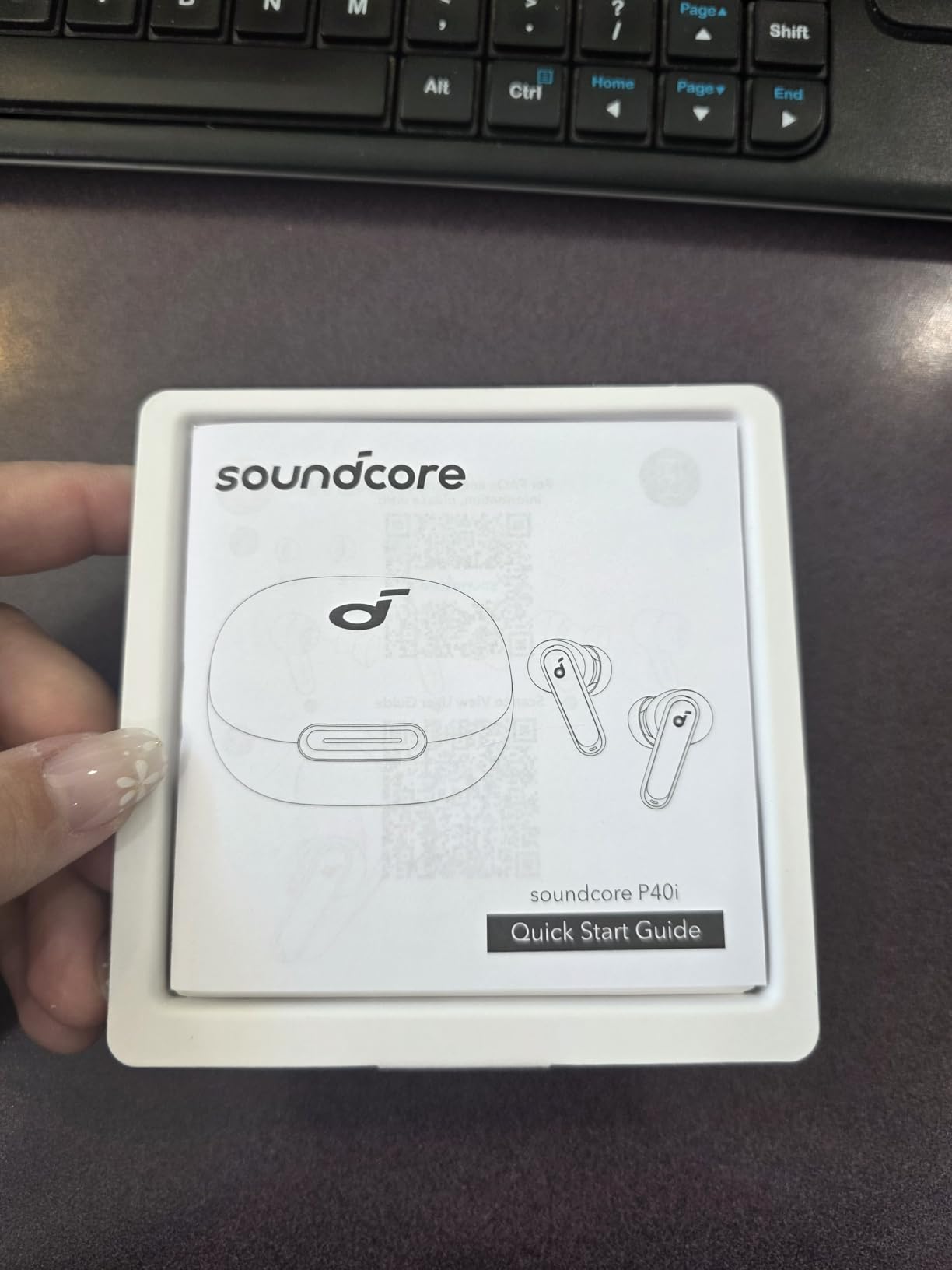 Soundcore P40i by Anker, Noise Cancelling Wireless Earbuds, Adaptive Noise Cancelling to Environments, Heavy Bass, 60H Playtime, 2-in-1 Case and Phone Stand, IPX5, Wireless Charging, Bluetooth 5.3 customer photo 2
