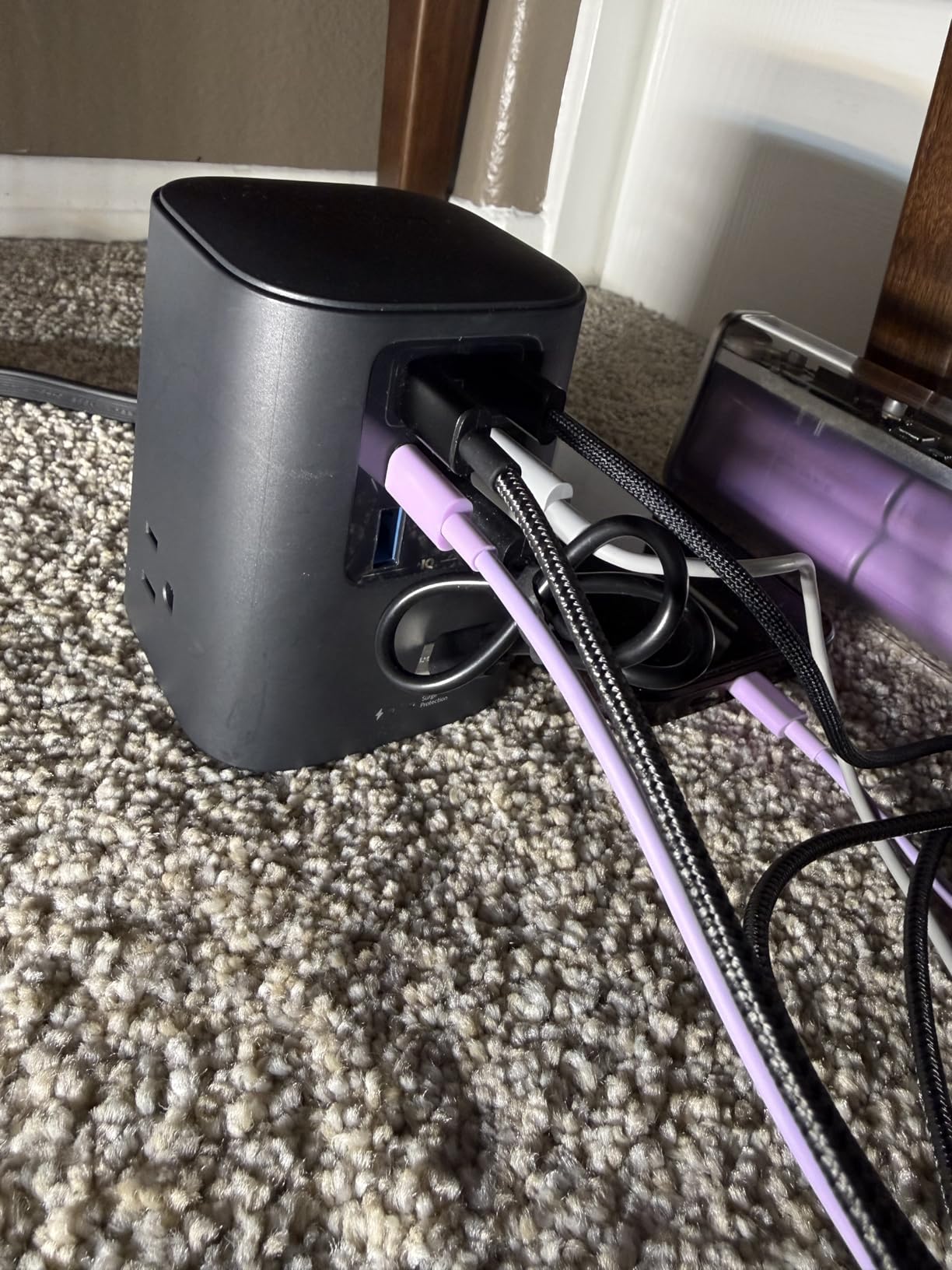 Desktop Charger, 9-in-1 Power Strip with 300J Surge Protector, 5ft Flat Plug Extension Cord with Multiple Devices, 100W USB C Charger with 3 AC, 2 USB A, 4 USB C, Home Office, Desk Accessories customer photo 2