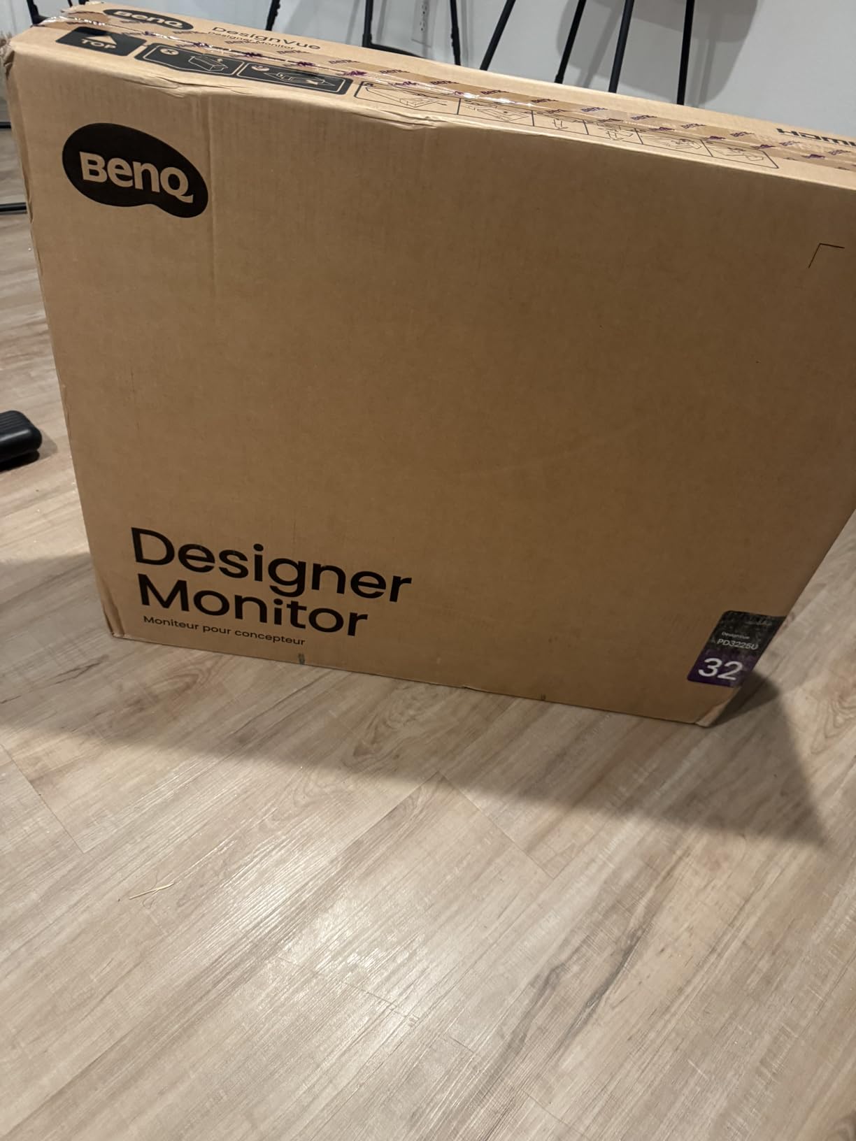 BenQ PD3225U 32 Inch 4K IPS Black UHD Thunderbolt Monitor for MacBook, AQCOLOR, 98% P3, 100% sRGB and Rec.709, DeltaE less than 2, Uniformity, Factory Calibration, USB-C 85W, USB Hub, Daisy Chain, KVM Switch customer photo 1