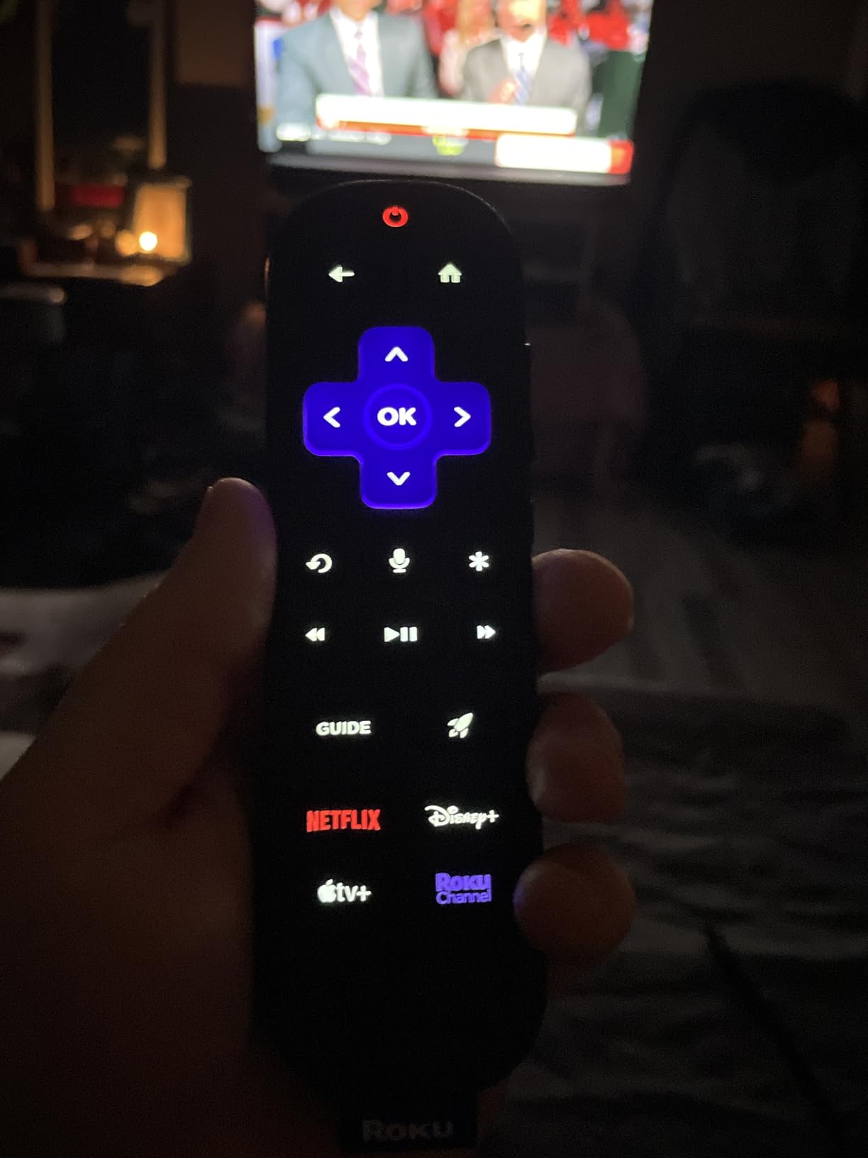 Roku Voice Remote Pro (2nd Ed.) | Rechargeable TV Remote Control with Hands-free Voice Controls, Backlit Buttons, & Lost Remote Finder - Replacement Remote Compatible with All Roku TV, Players & Audio customer photo 2