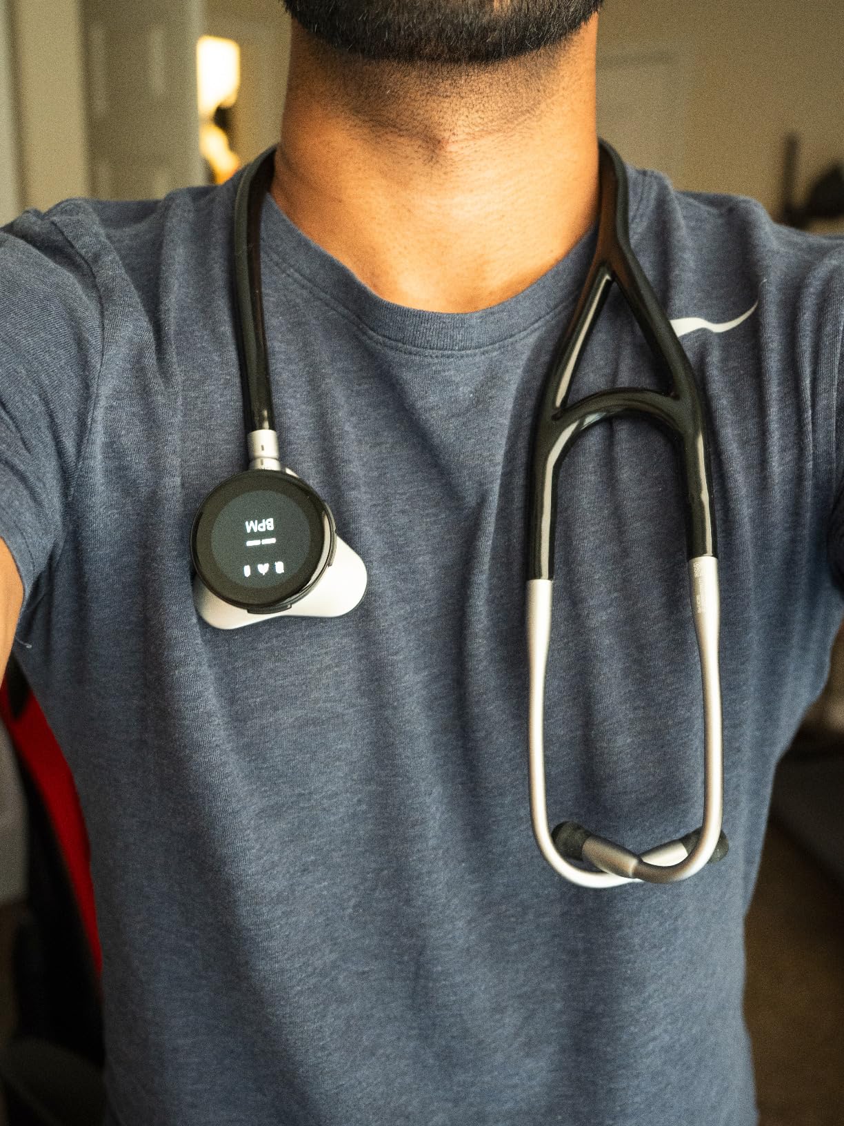 Eko CORE 500 Digital Stethoscope - 40x Amplification, Active Noise Cancellation, 3-Lead ECG, FDA-Cleared AI with Eko+, Full-Color Display, Reimbursement Eligible - Silver, COR503-SLV customer photo 2