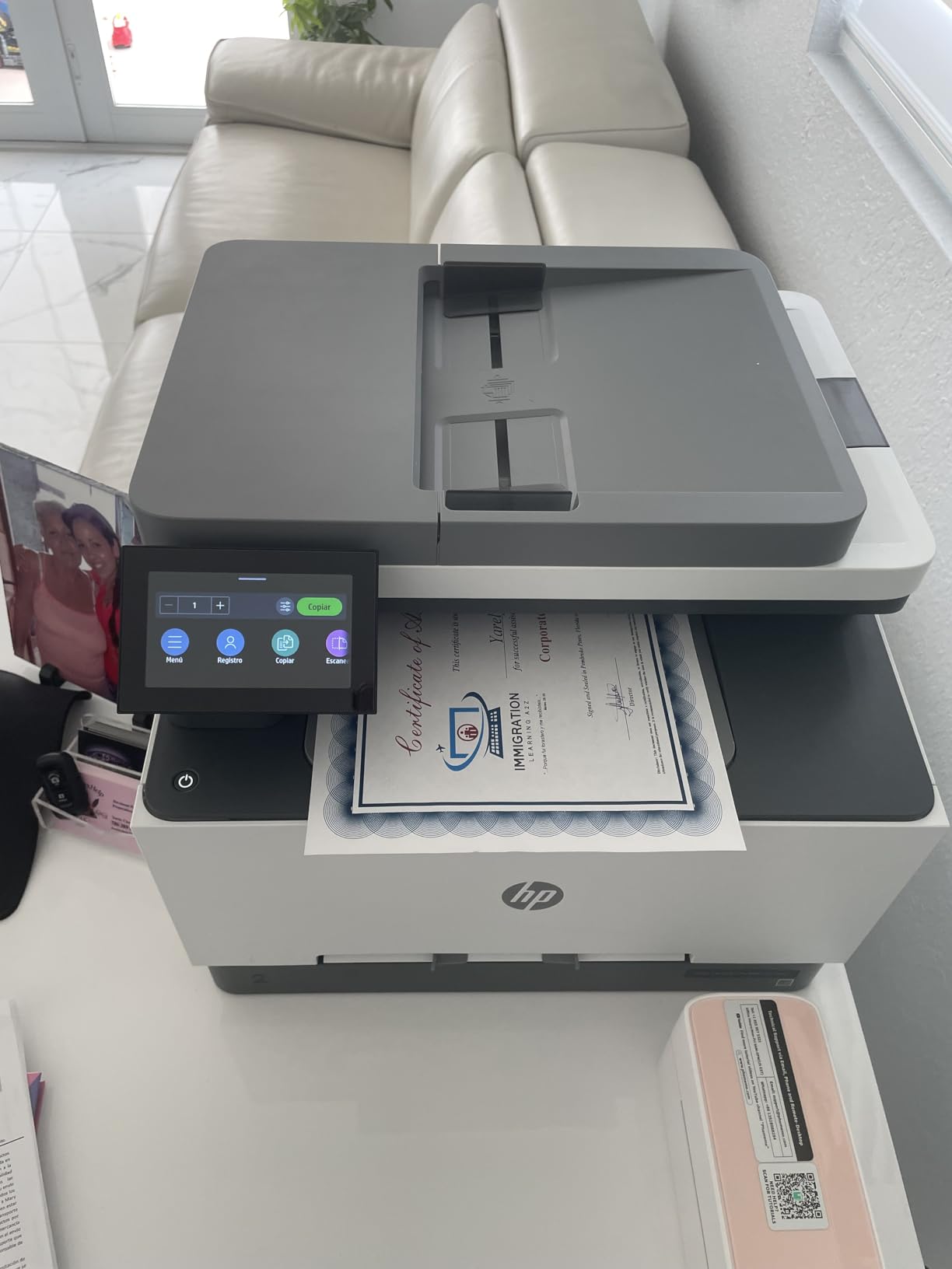 HP Color LaserJet Pro MFP 3301sdw Wireless All-in-One Color Laser Printer, Scanner, Copier, ADF, Duplex customer photo 2