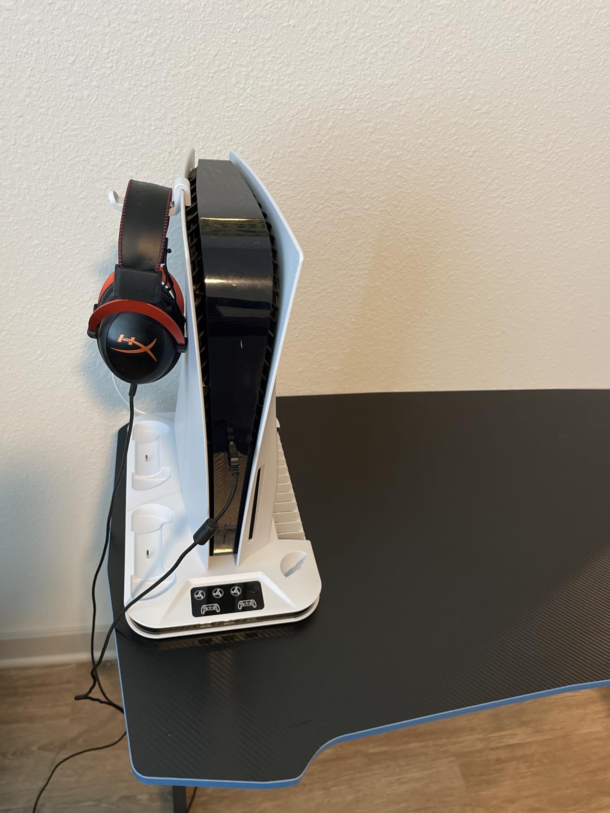 PS5/Slim/Pro Cooling Station with Controller Charging Station for Playstation 5 Slim&Standard&Pro Disc/Digital Console, PS5 Pro Stand Cooler Accessories Incl Cooling Fan/3 USB Hubs customer photo 1