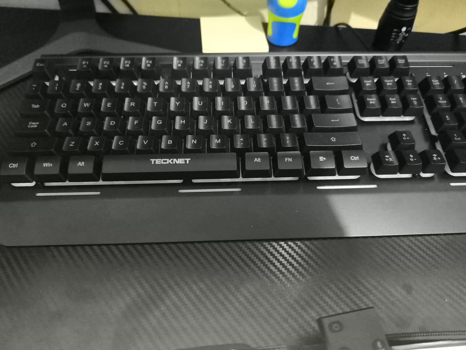 TECKNET Wired Gaming Keyboard, USB Wired Computer Keyboard, 15-Zone RGB Illumination, IP32 Water Resistance, 25 Anti-ghosting Keys, All-Metal Panel (Whisper Quiet Design) customer photo 1