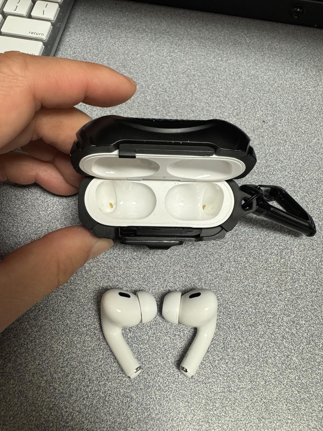 Apple AirPods Pro 2 Wireless Earbuds, Active Noise Cancellation, Hearing Aid Feature, Bluetooth Headphones, Transparency, Personalized Spatial Audio, High-Fidelity Sound, H2 Chip, USB-C Charging customer photo 2