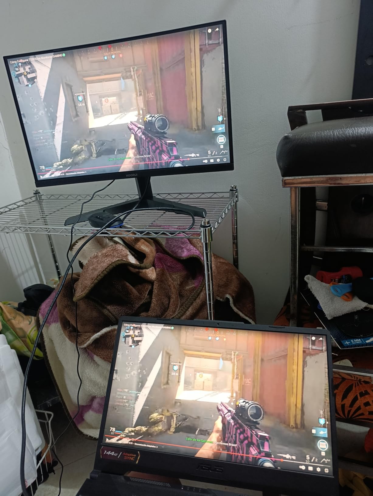 KOORUI 27 Inch Curved Gaming Monitor QHD (2560 x 1440) 180Hz, 1ms 1500R Display, Adaptive Sync, 90% DCI-P3, HDMI 2.0 & DisplayPort 1.4, VESA, Tilt, Eye Care, 27E6QCA customer photo 1