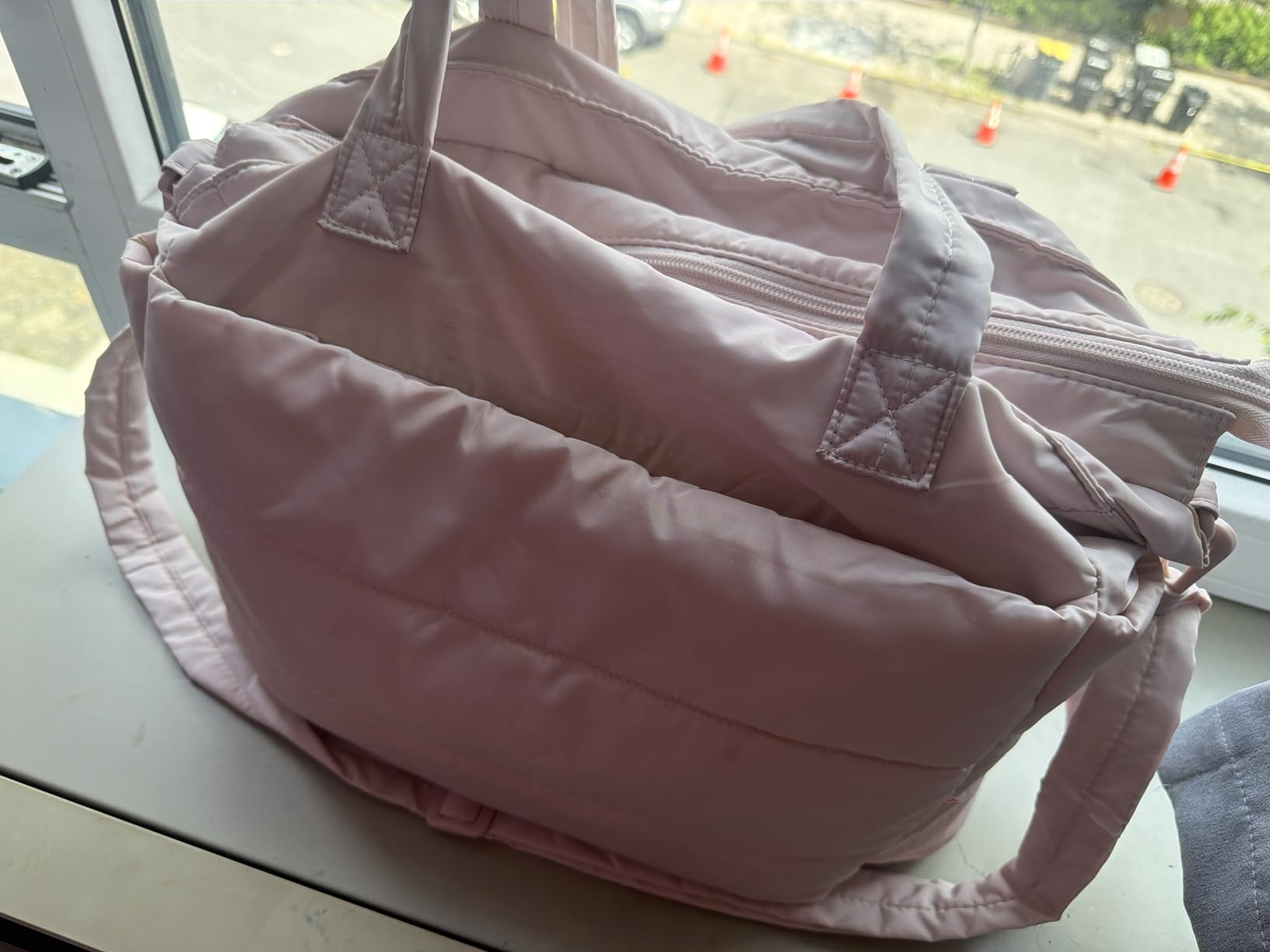BAGSMART Tote Bag for Women, Lightweight Puffy Tote Bag with Compartments Shoulder Bag Handbag for Travel, Work, Gym customer photo 2