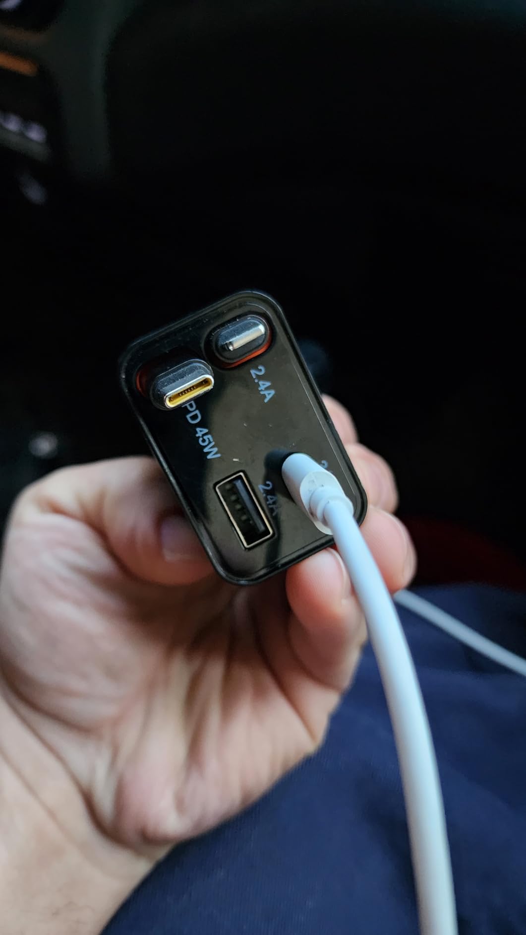 LISEN Retractable Car Charger, 84W Car Charger USB C Fast Charger Adapter for iPhone, Car Accessories for Men Women, Gifts for Fathers Day for Men Dad Husband, for iPhone 17 16 15 14 13 12 11 Samsung customer photo 1