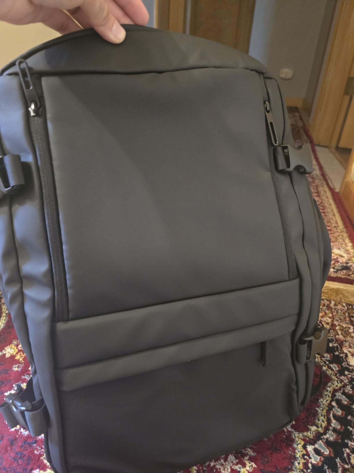 Rcrirth Carry On Travel Backpack Flight Approved for Men Women, Black | Expandable, Business Weekender Bag, 40L, Suitcase Backpack Luggage customer photo 2