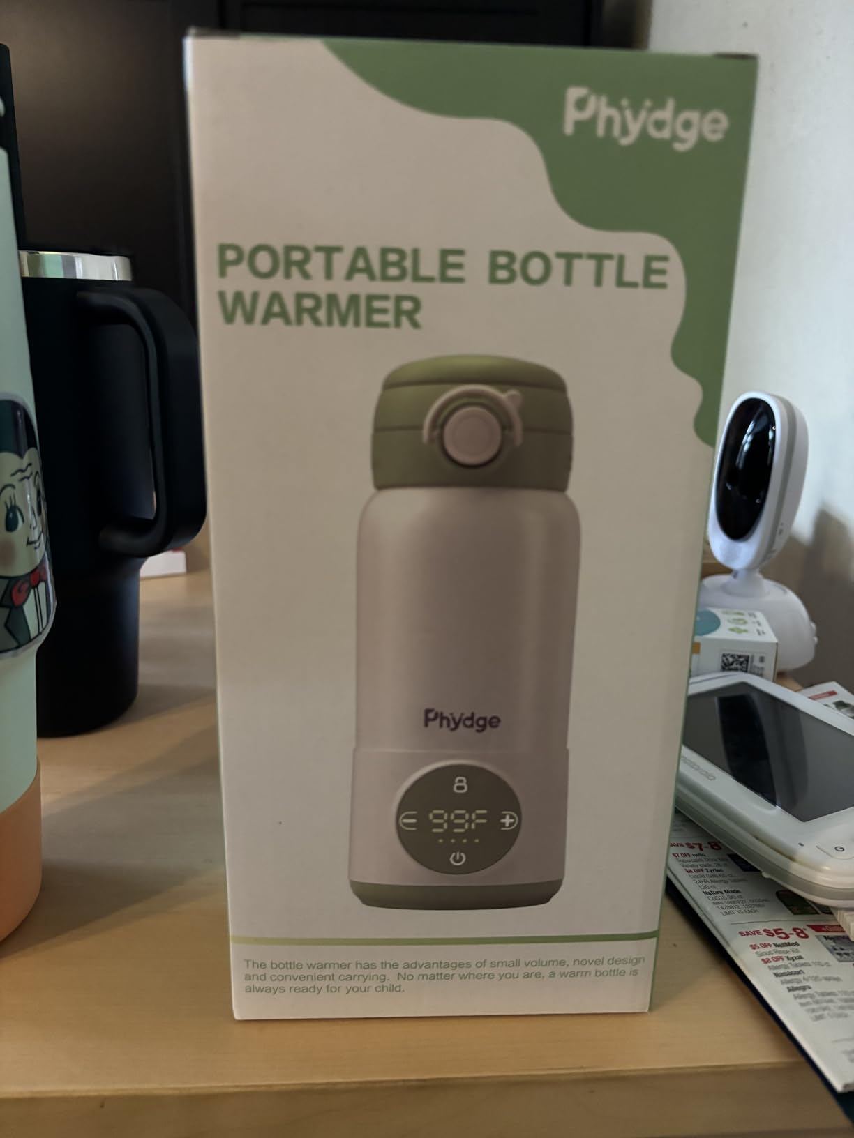 Portable Bottle Warmer for Travel, 15oz Capacity Portable Milk Warmer for Baby, Formula, Breast Milk & Water, On The Go Bottle Warmer with Long Battery Life, Even Heating, Precise Temperature Control customer photo 2