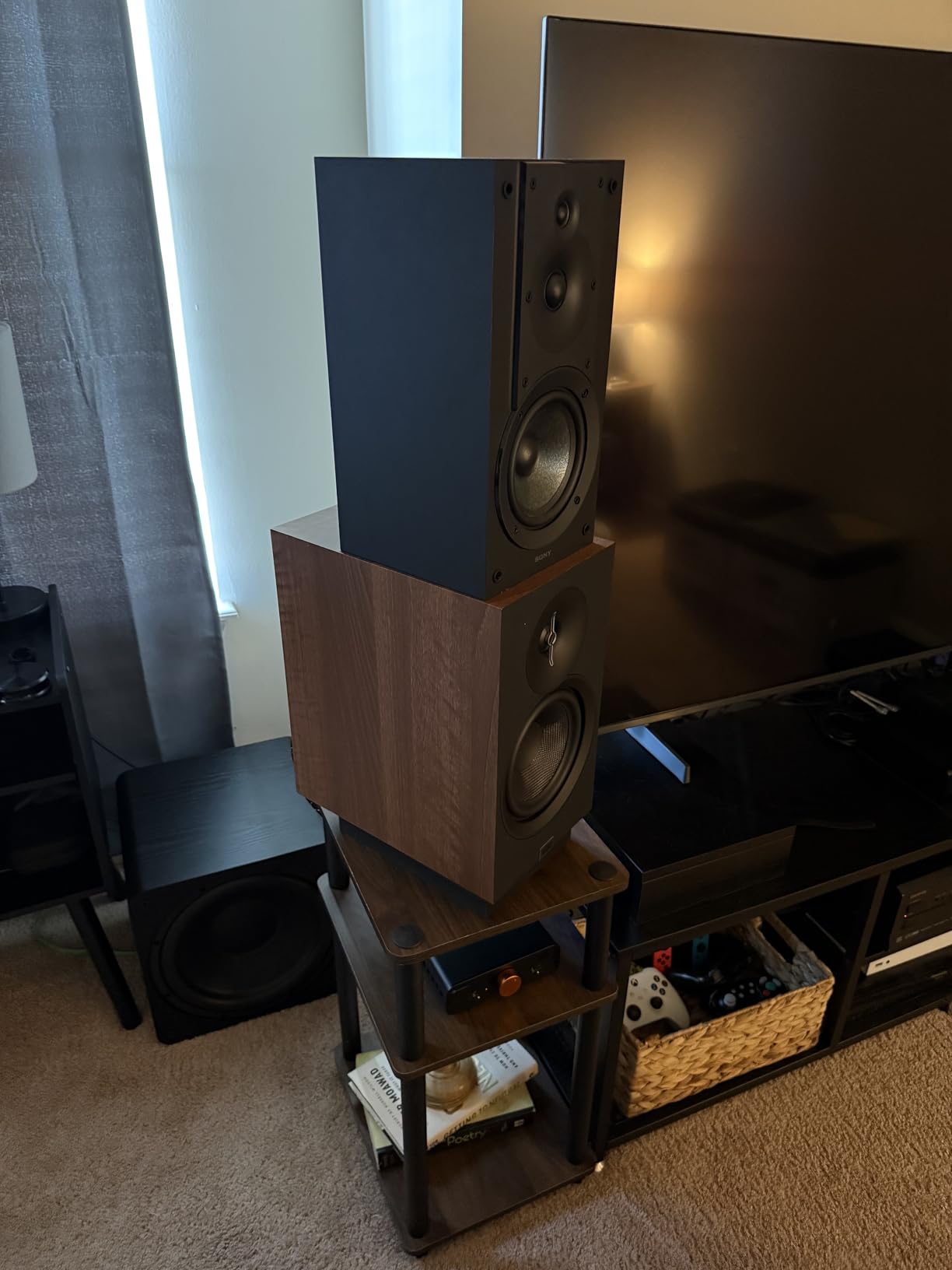 ELAC Debut 3.0 DB63-BK Bookshelf Speakers, Black Ash (Pair) - 1
