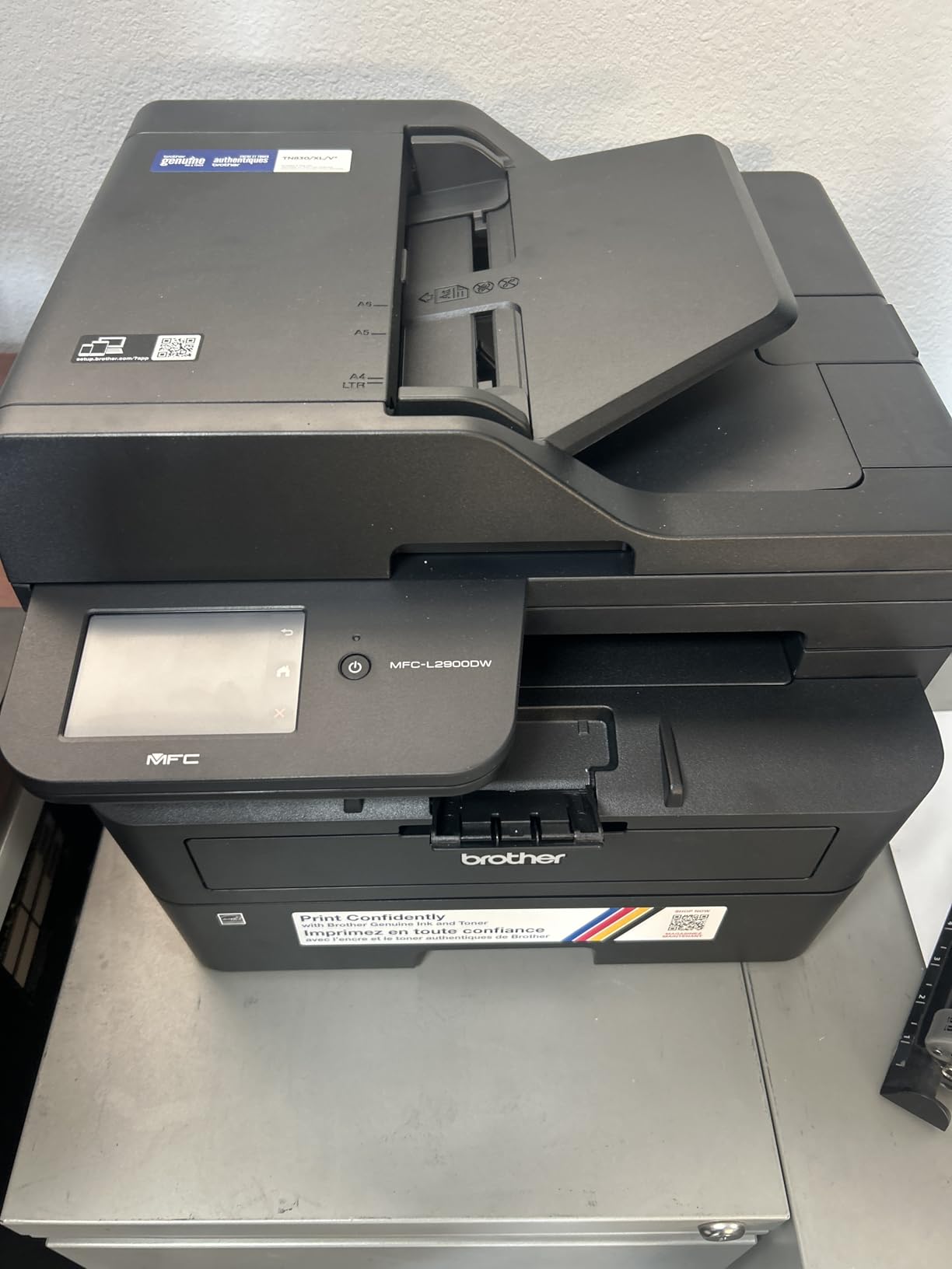 Brother Professional Laser Printer with Scanner, High-Speed 36 ppm Monochrome All-in-One, Wireless Duplex Printing and Scanning, Cloud-Ready 3.5 in Touchscreen for Small Business (MFC-L2900DW) customer photo 2