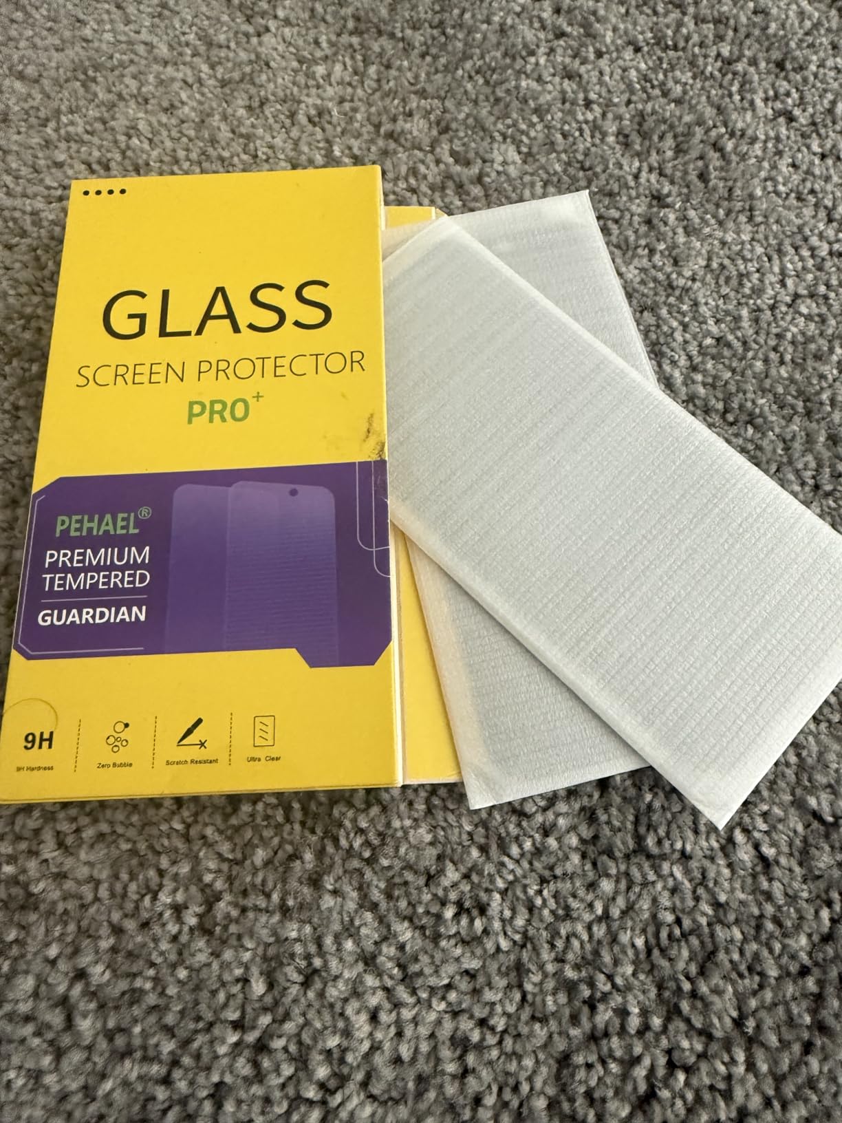 PEHAEL 3+3 Pack for iPhone 16 Privacy Screen Protector with Camera Lens Protector Full Coverage Anti-Spy Tempered Glass Film 9H Hardness Easy Installation Bubble Free [6.1 inch] customer photo 1