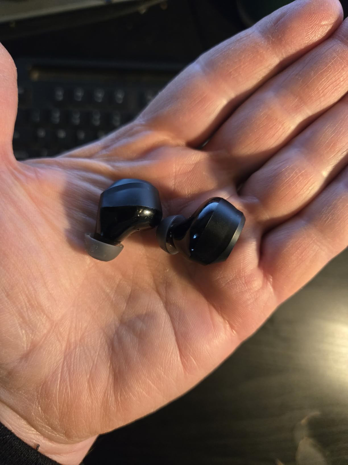 TOZO NC9 Hybrid Active Noise Cancelling Wireless Earbuds, 60H, LED Display | 6 Mic ENC Clear Calls, Deep Bass Sound, IPX8, in Ear Bluetooth 5.3 Headphones, 32 EQs via APP, Comfort Fit Ear Buds, Black customer photo 1