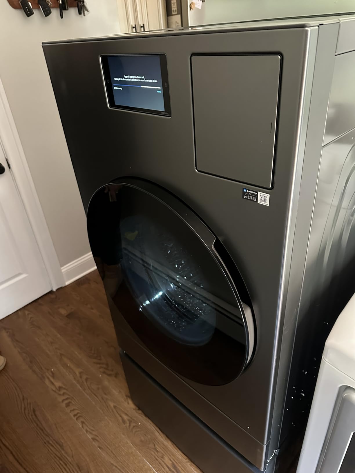 Samsung 5.3 cu. ft. Bespoke AI Laundry Ventless Heat Pump Dryer Combo All-in-One Ultra Capacity Washer with AI Home, Dark Steel, WD53DBA900HZA1 customer photo 1