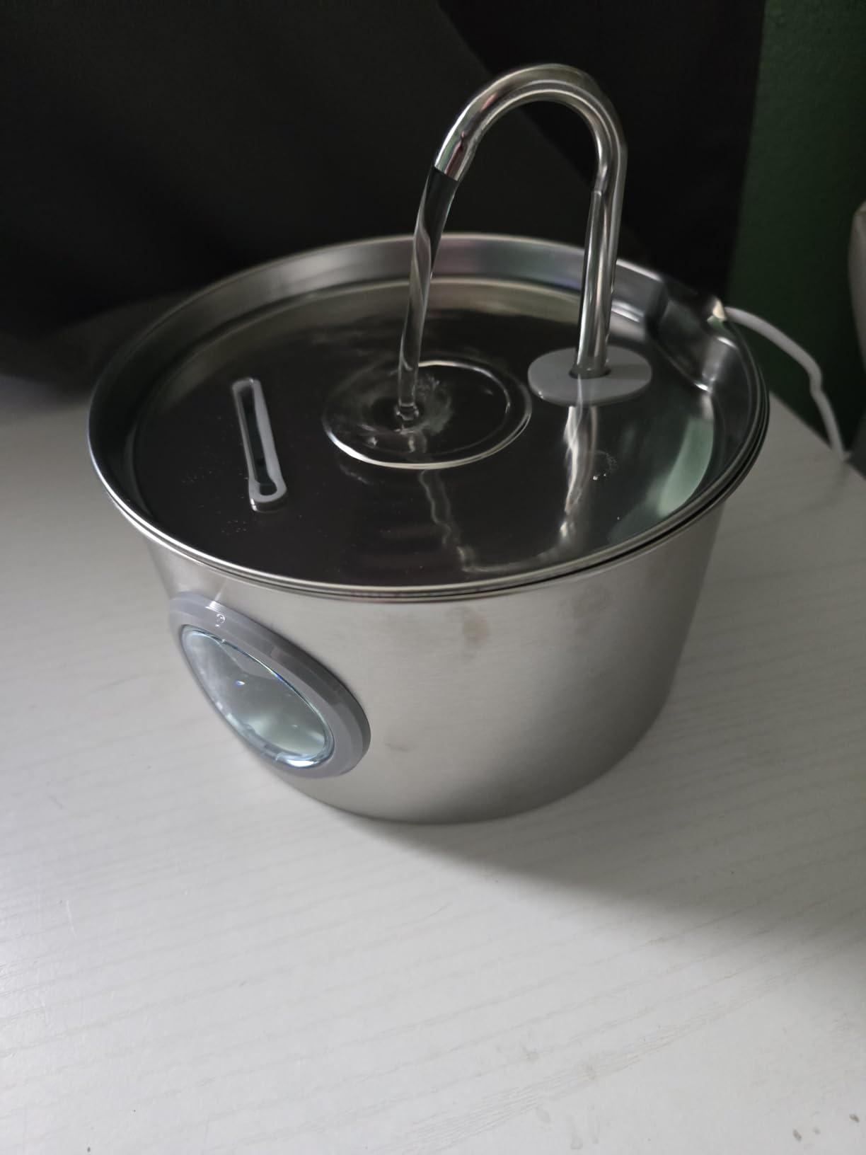 Cat Water Fountain Stainless Steel: 74oz/2.2L Cat Fountain for Drinking - Pet Water Fountain for Cats Inside - Quiet Cats Water Bowl Dispenser - Kitty Drinking Fountains - for Pets & Small Animals customer photo 1
