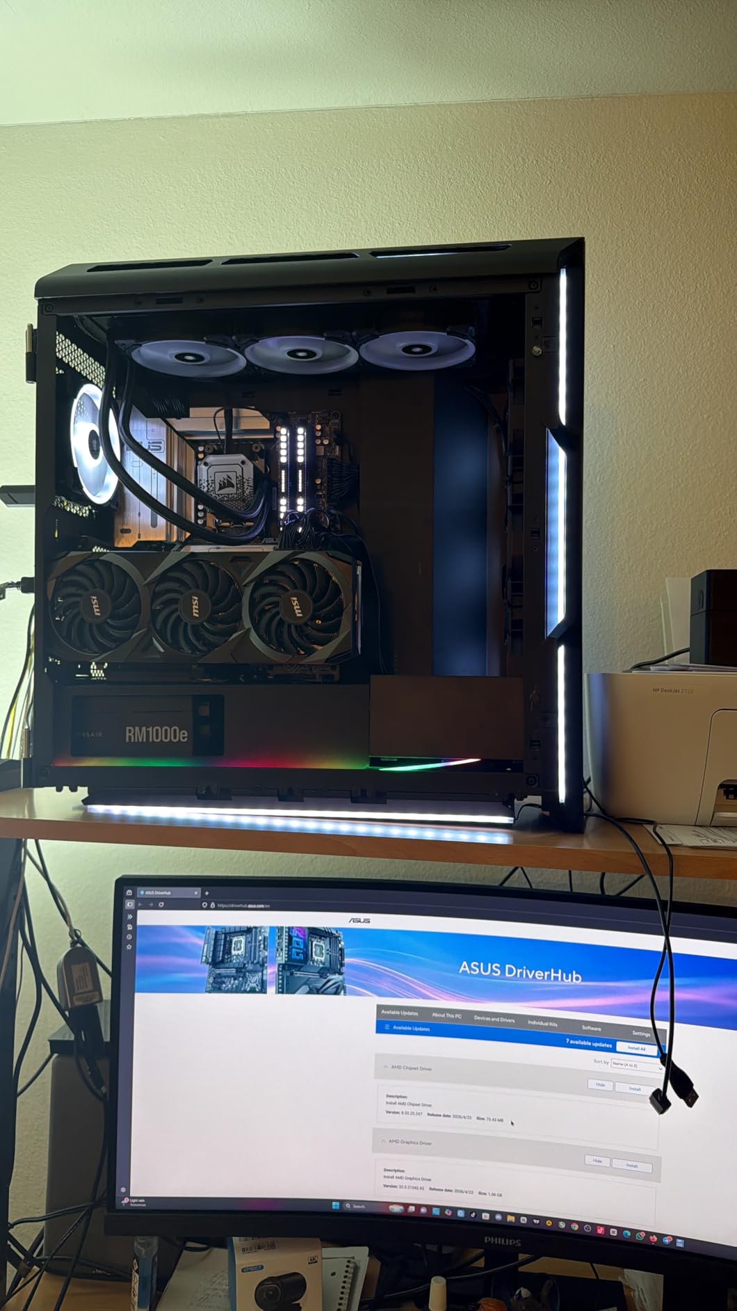 ASUS Prime X870-P WiFi AMD AM5 X870 ATX Motherboard 14+2+1 80A DrMOS Power Stages, DDR5, PCIe 5.0, PCIe 5.0 x16, Q-Release, 4X M.2, Wi-Fi 7, Q-Antenna, 2.5Gb LAN, USB4, USB Type-C, BIOS Flashback customer photo 1