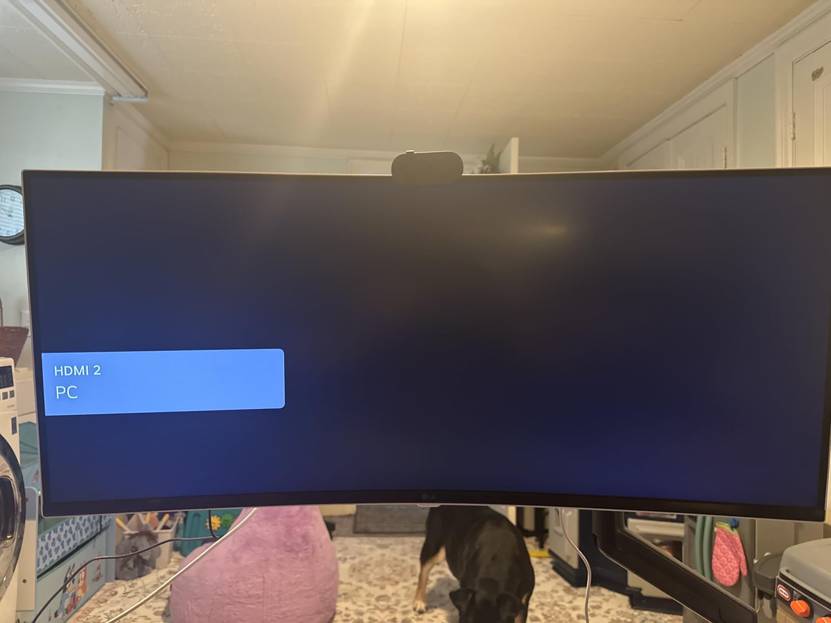 LG 34SR60QC-W 34-inch QHD (3440x1440) Curved Smart Monitor with Streaming, UltraWide Screen, webOS, HDR10, 100Hz, Built-in Speaker, AirPlay2, Screen Share, Bluetooth, White customer photo 2