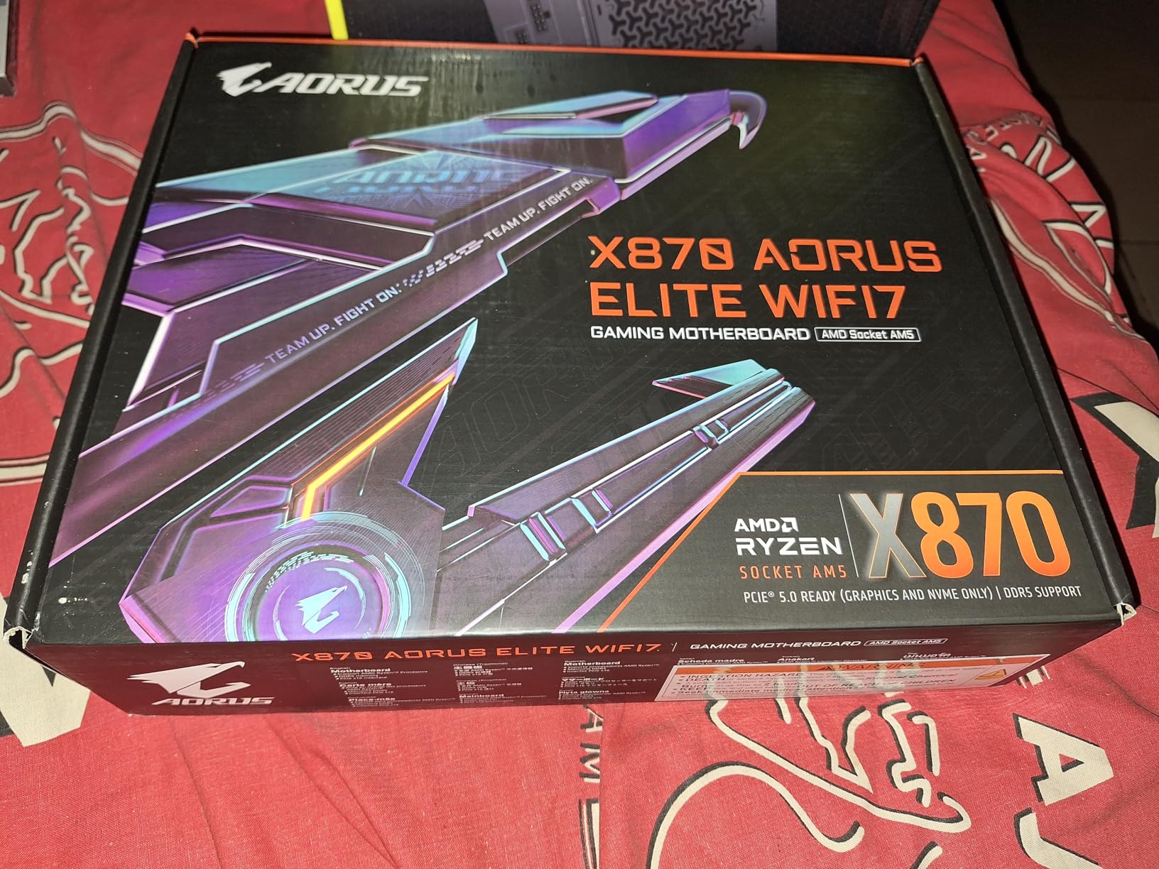GIGABYTE X870 AORUS Elite WIFI7 AMD AM5 LGA 1718 Motherboard, ATX, DDR5, 4X M.2, PCIe 5.0, USB4, WIFI7, 2.5GbE LAN, EZ-Latch, 5-Year Warranty customer photo 1
