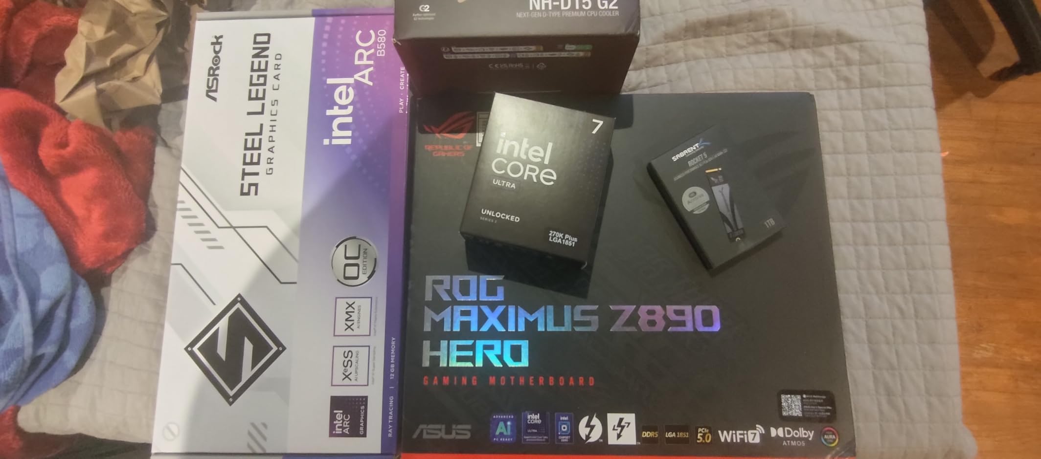 ASUS ROG Maximus Z890 Hero Intel Z890 LGA 1851 ATX Motherboard, Advanced AI PC-Ready, 22+2+1+2 Stages, DDR5, WiFi 7, 3X PCIe 5.0 M.2, Thunderbolt 4, USB Type-C, AI Overclocking/Cooling/Networking customer photo 1