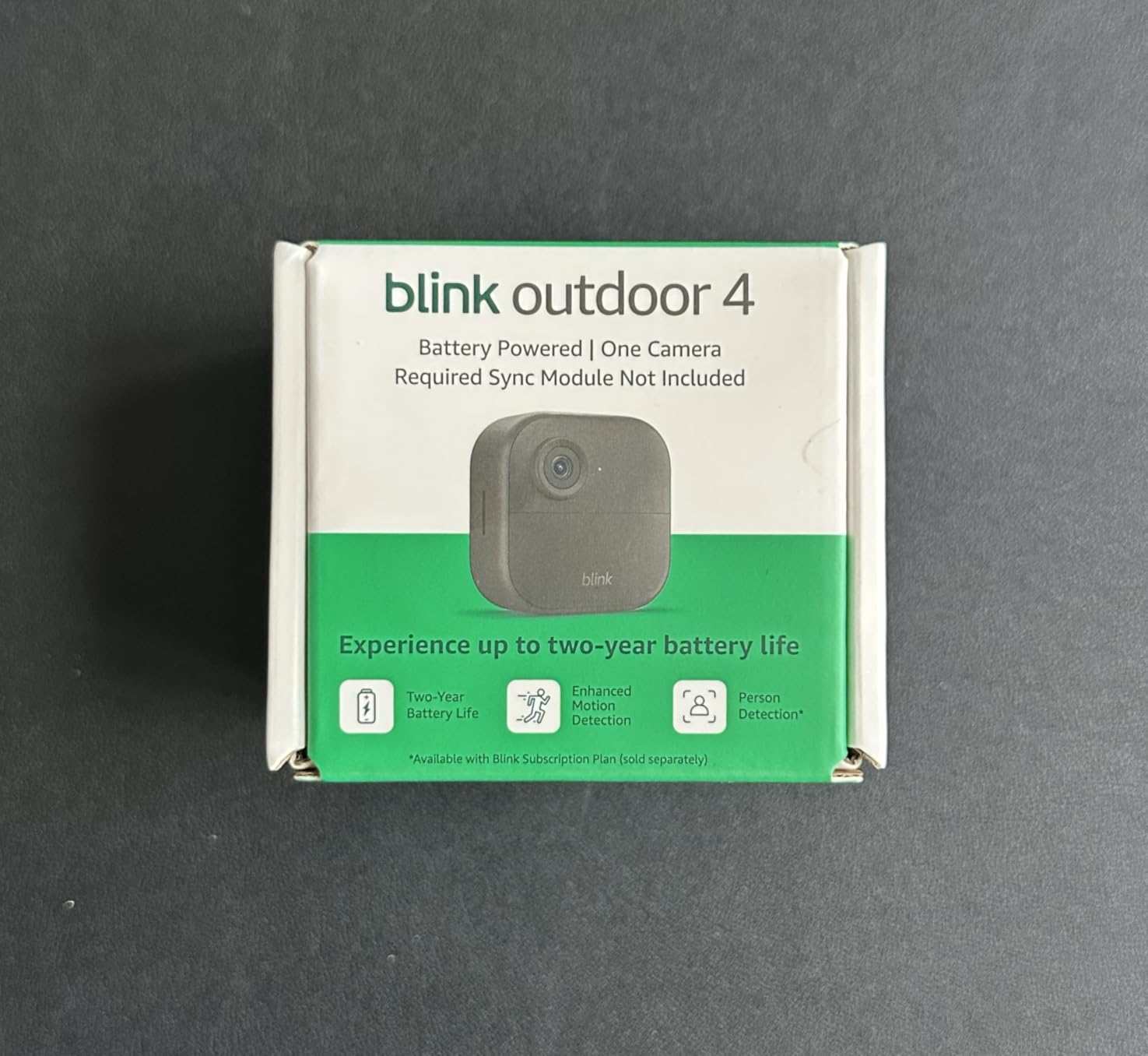 Blink Outdoor 4 – Wireless smart security camera, two-year battery life, 1080p HD day and infrared night live view, two-way talk. Sync Module Core included – 3 camera system customer photo 2