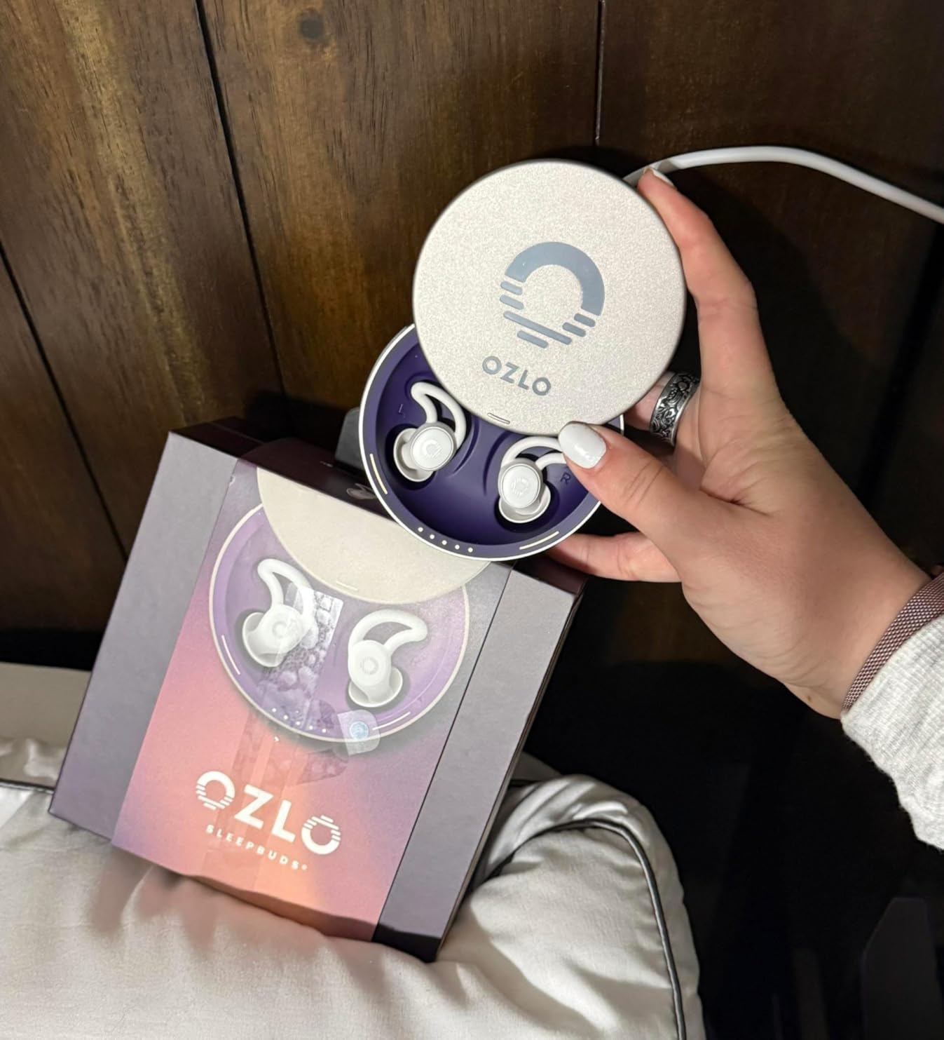 Ozlo Sleepbuds | Comfortable Side Sleeper Headphones | Up to 10 Hours of Bluetooth LE Streaming | Science-Backed Sleep Sounds | Snore Blocking Comfortable Earbuds customer photo 1
