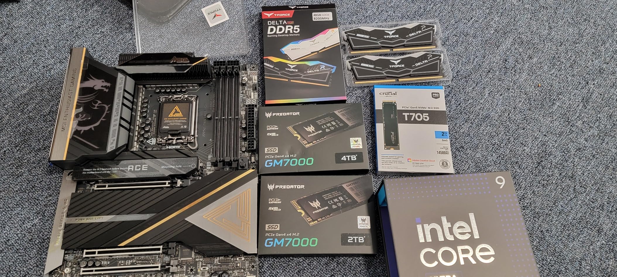 MEG Z890 ACE Gaming Motherboard (Support Core Ultra Series 2 Intel Processors, LGA 1851, DDR5, PCIe 5.0, M.2, SATA, 10Gbps LAN, USB Type-C, Wi-Fi 7, Bluetooth 5.4, Thunderbolt 4, ATX) customer photo 2