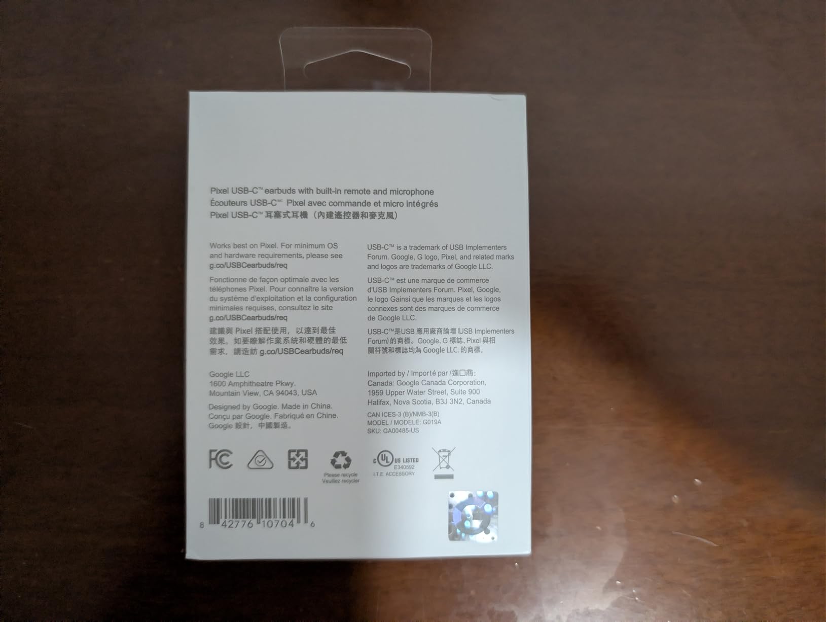 Google Earbuds Wired Headset USB-C, Comfortable Fit, Inline Controls, Compatible with Type-C Phones - White (Retail) customer photo 1
