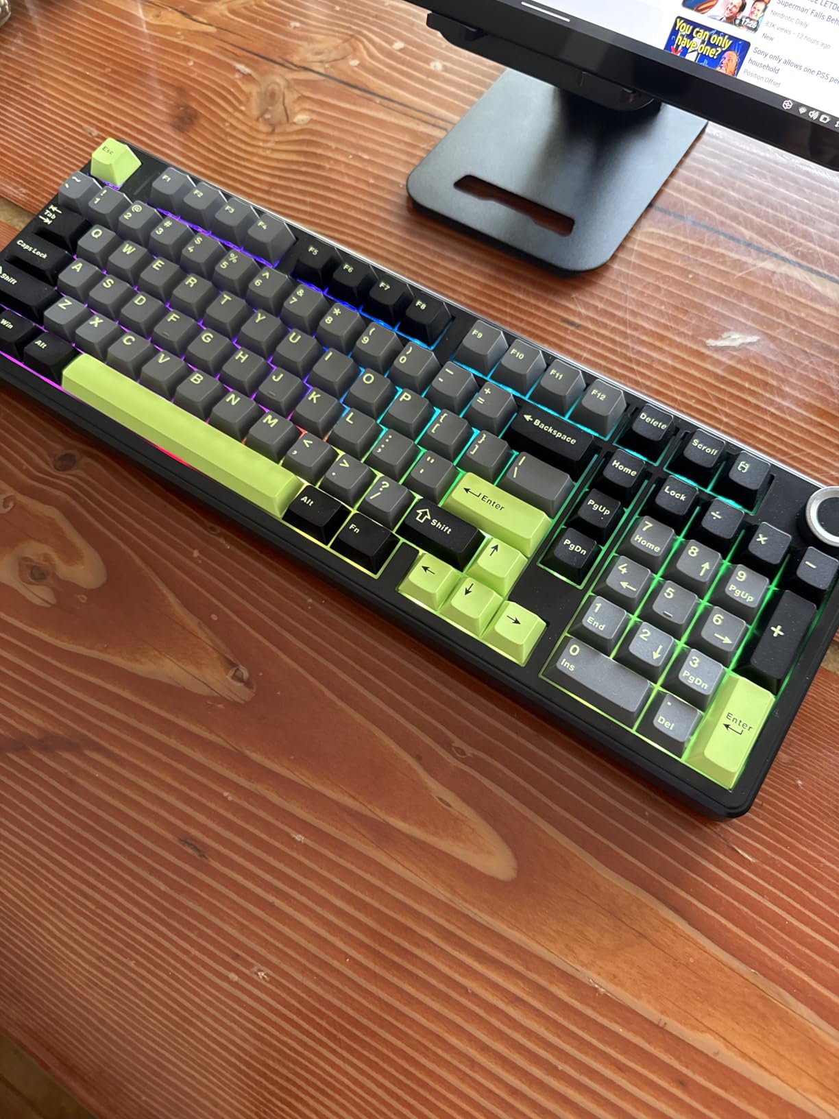AULA F99 Pro Wireless Mechanical Keyboard with Knob, Creamy Sound, Tri-Mode BT5.0/USB-C/2.4GHz Hot Swappable Keyboard, Gasket Structure, RGB Backlit Computer Gaming Keyboards customer photo 1