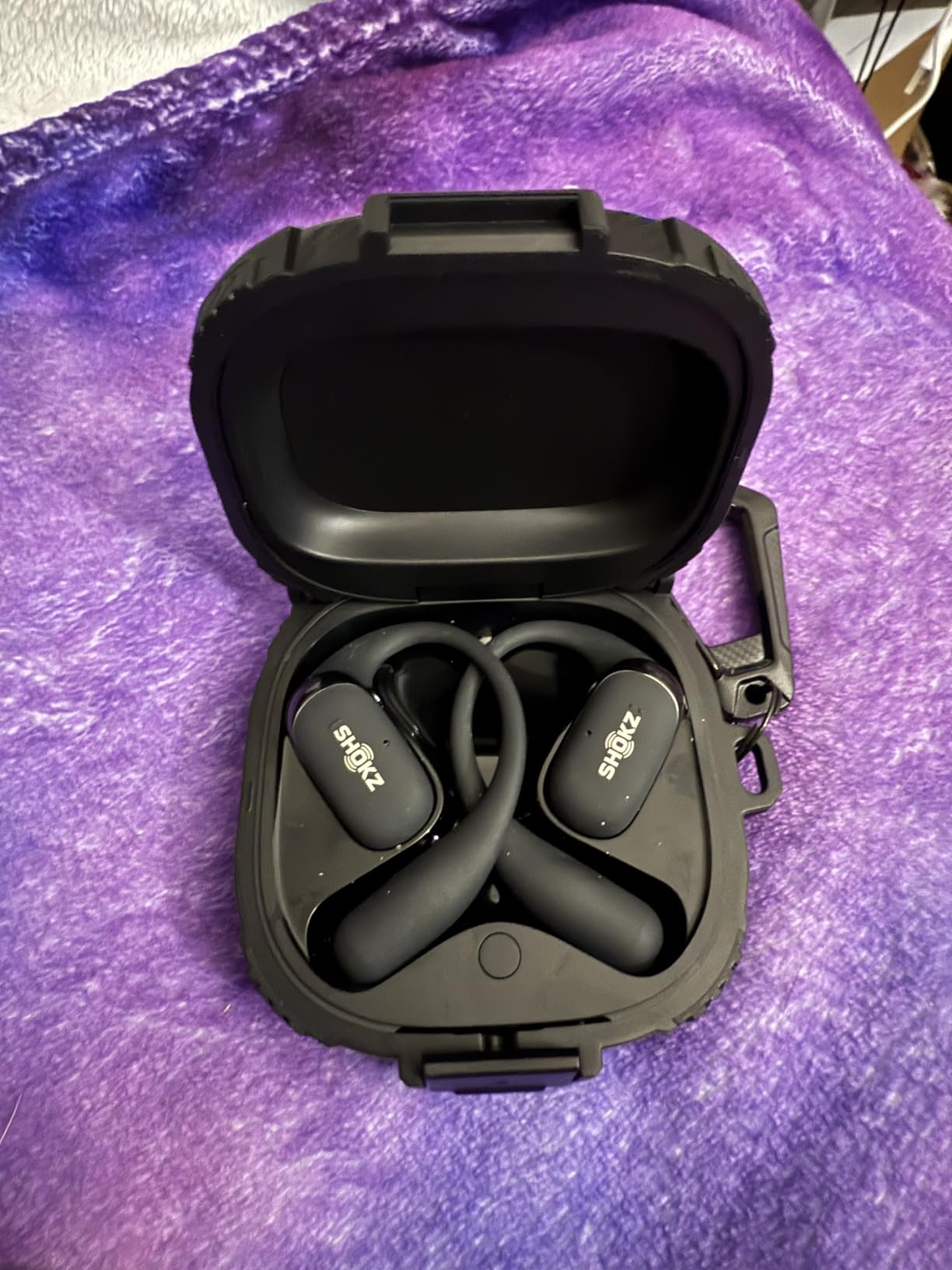 SHOKZ OpenFit 2 Open-Ear Earhook Bluetooth Earbuds, Black,48H Playtime customer photo 1